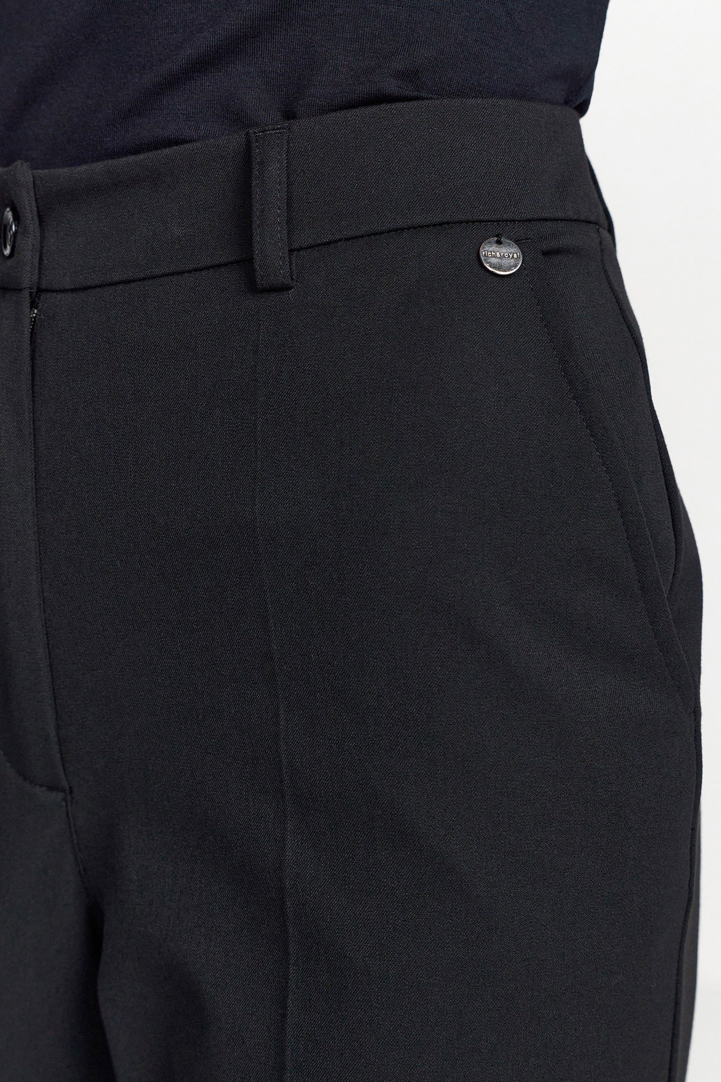 WIDE LEAG PLEATED PANTS BLACK 5