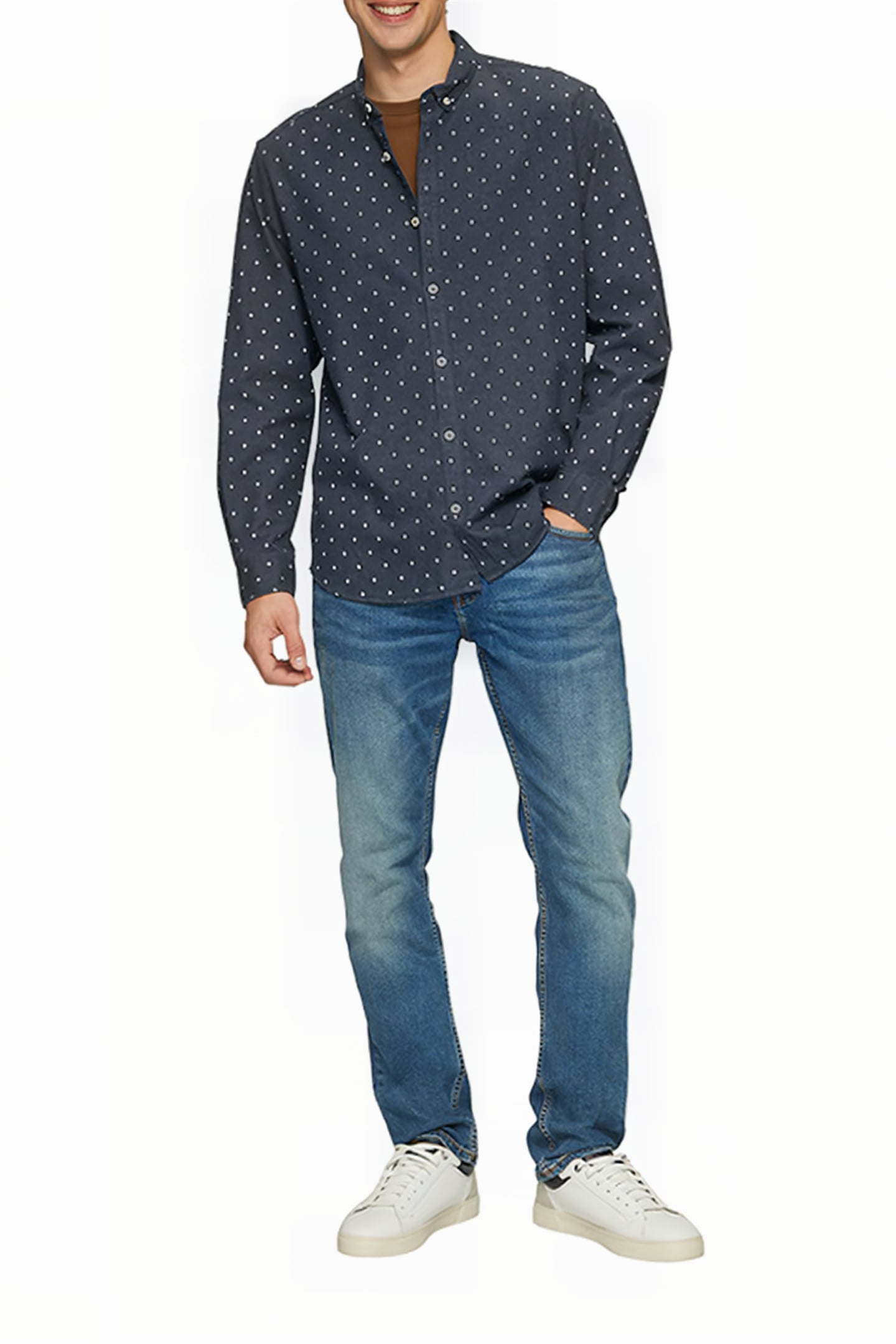 S.OLIVER-QS SHIRT MARINE BLUE 1
