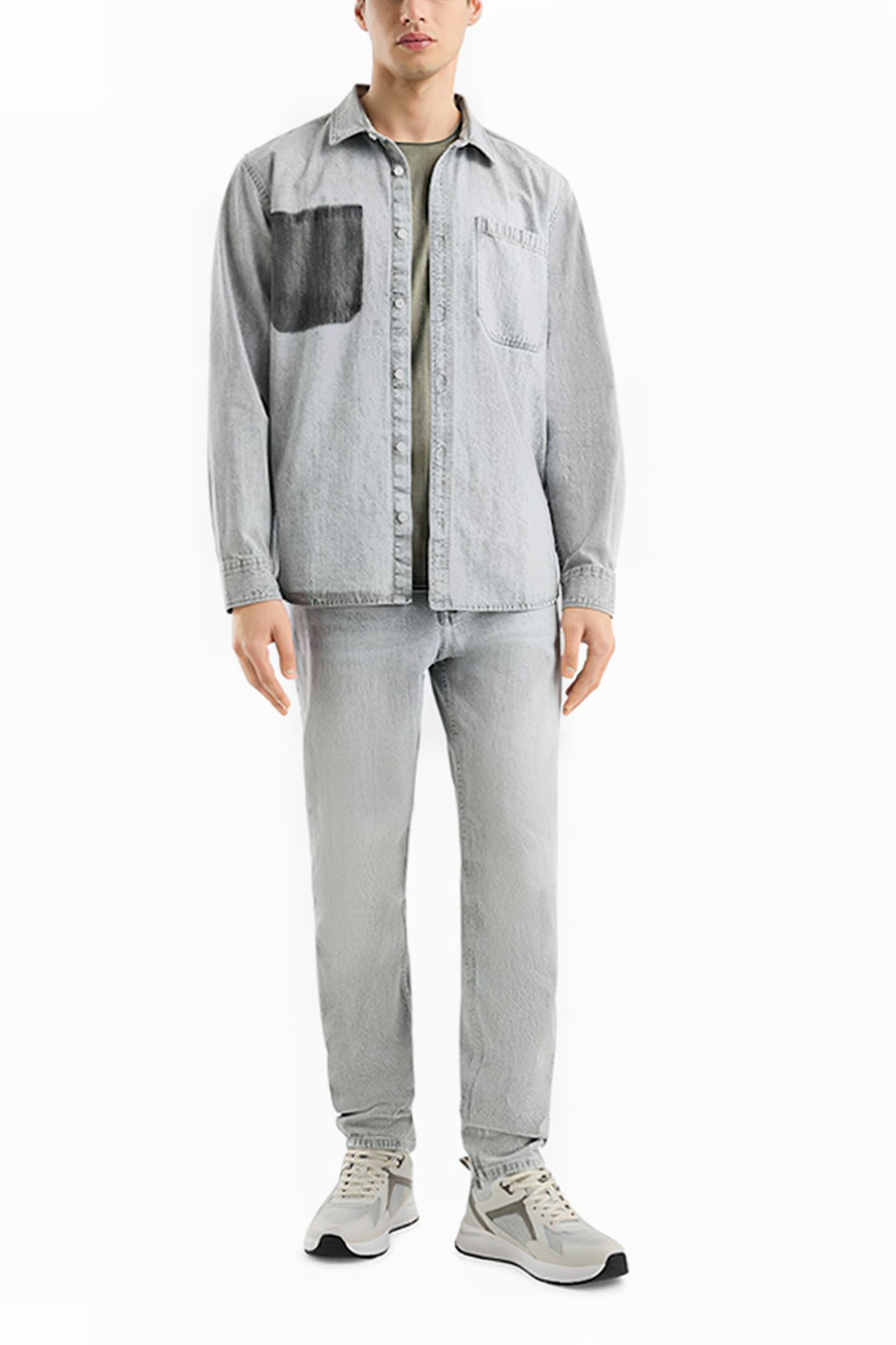 S.OLIVER-QS SHIRT GREY DENIM 2