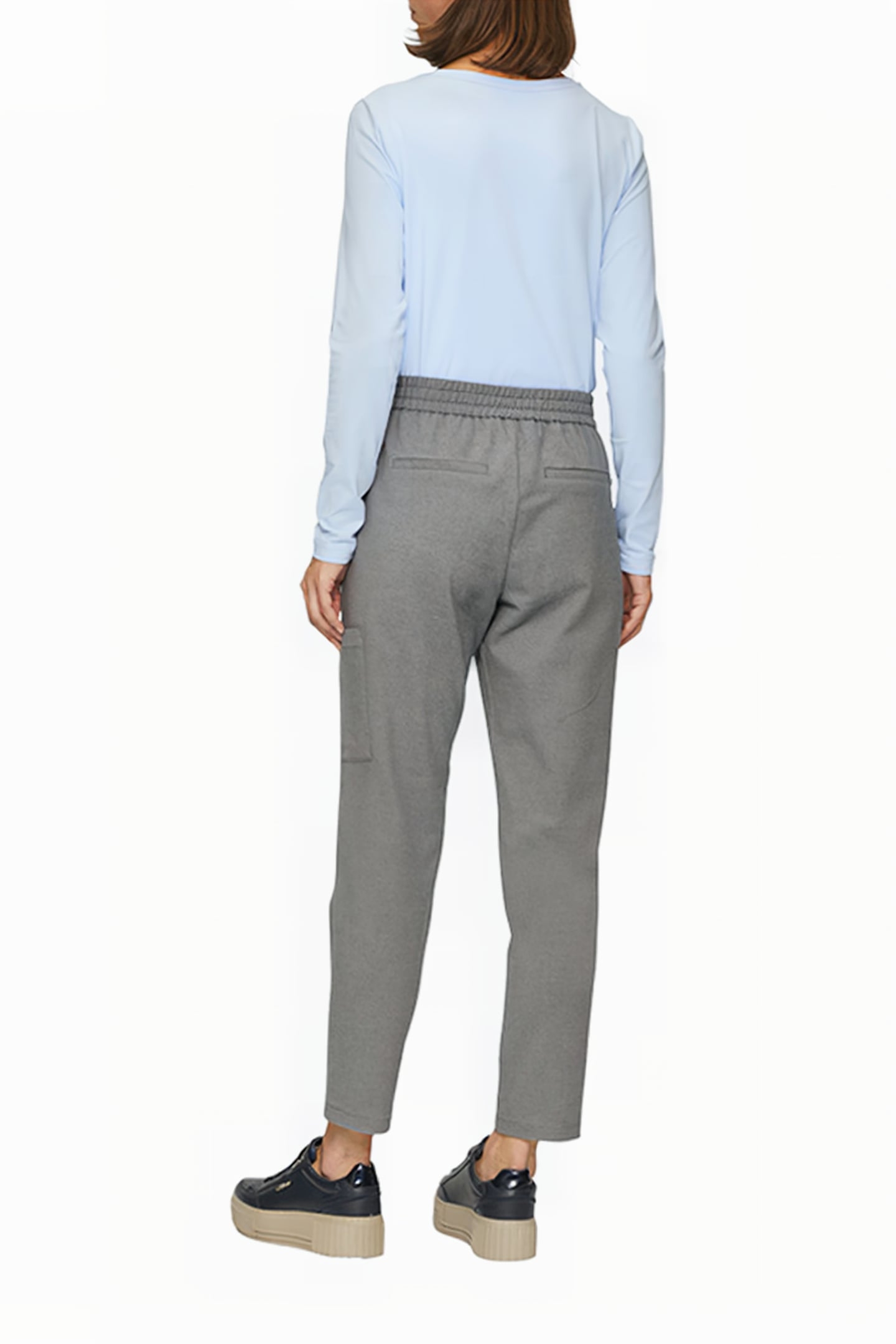 S.OLIVER PANT GREY/BLACK 3