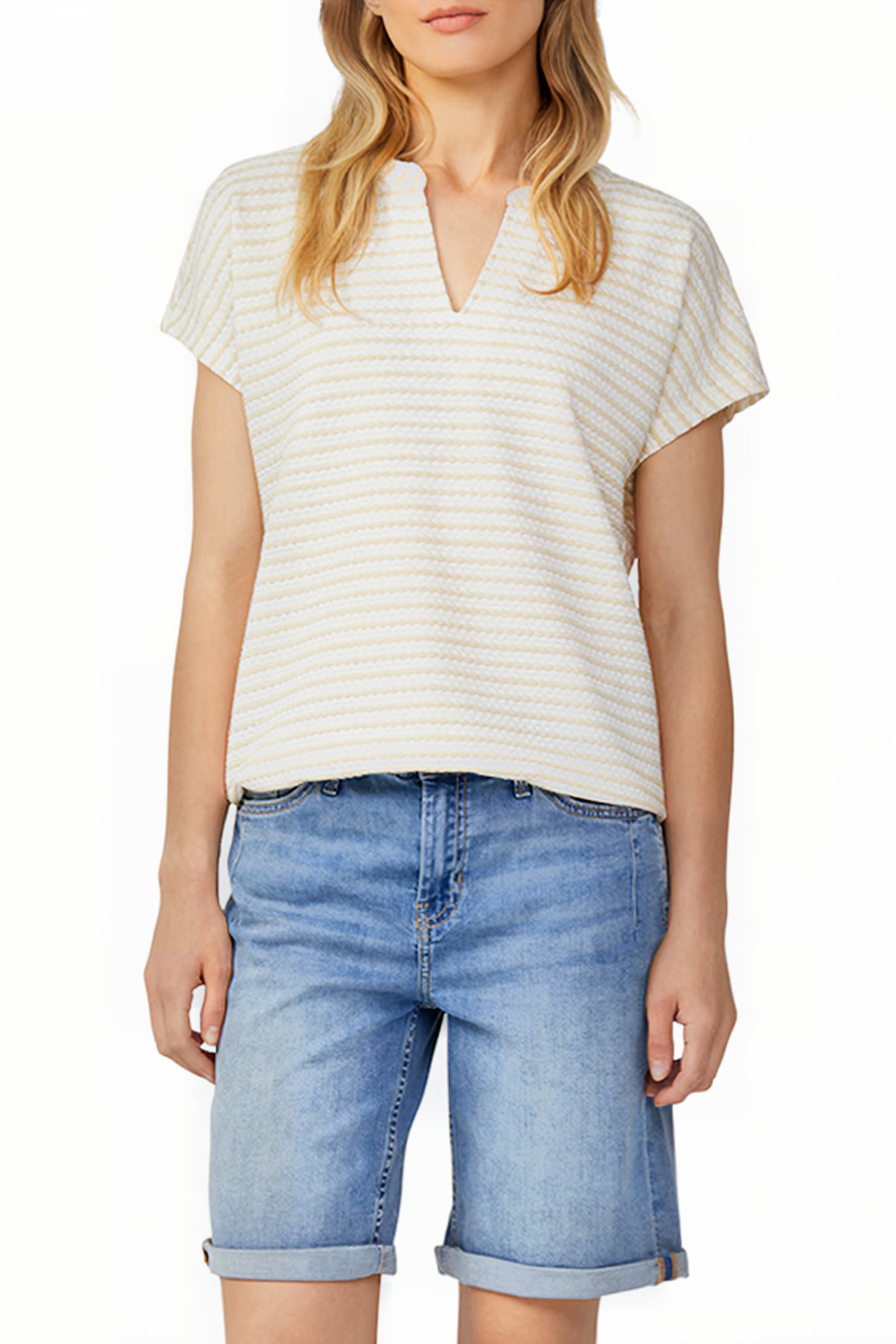 S.OLIVER T-SHIRTS OFF WHITE 1