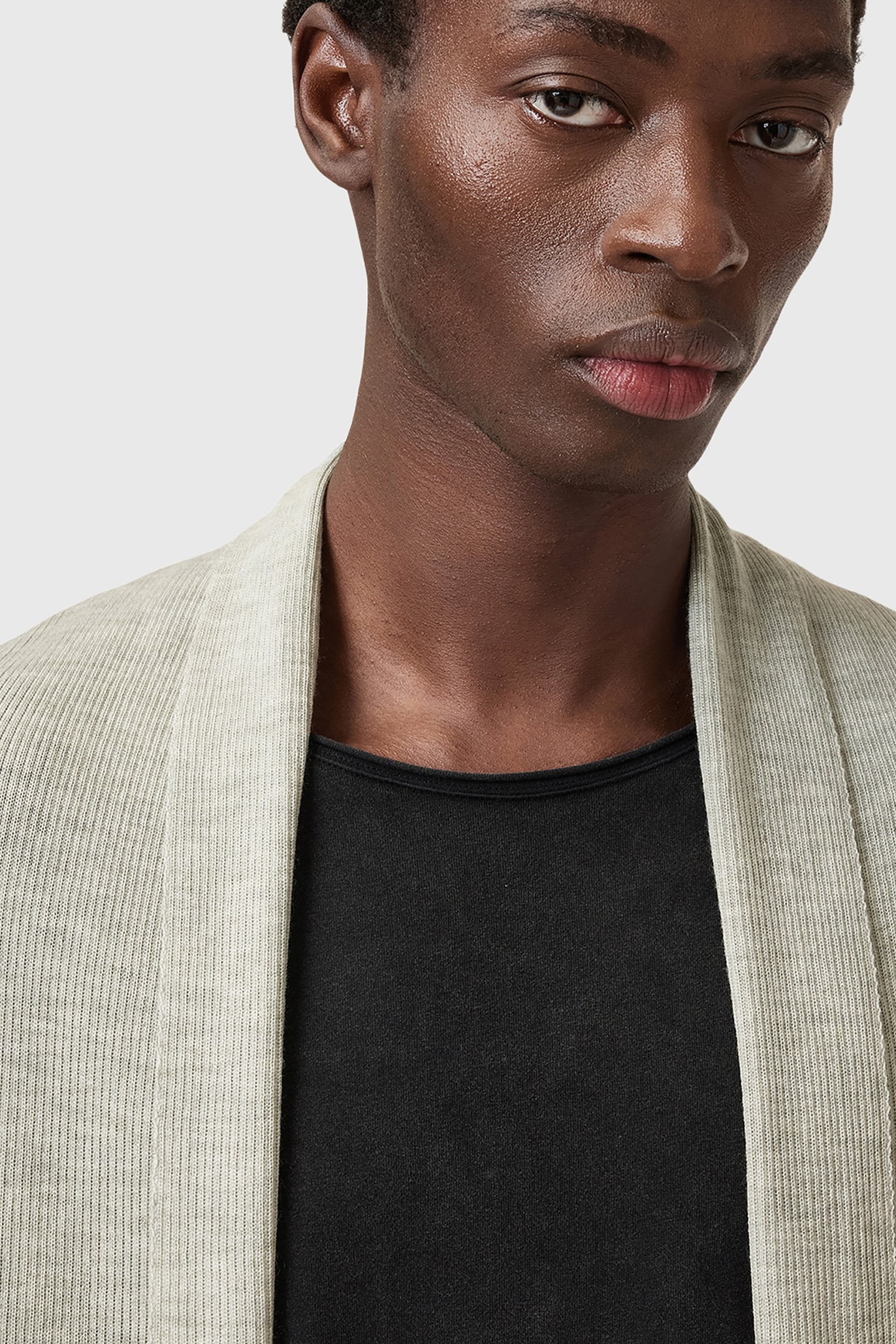 MODE MERINO OPEN CAR SLATE GREEN 5