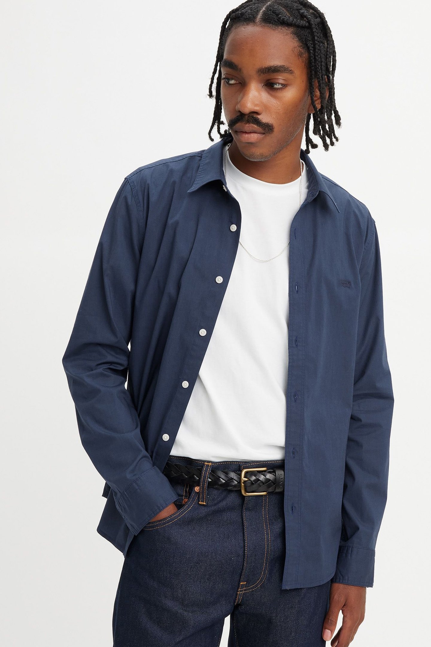 BATTERY HOUSEMARK SLIM FIT SHIRT BLUE 4