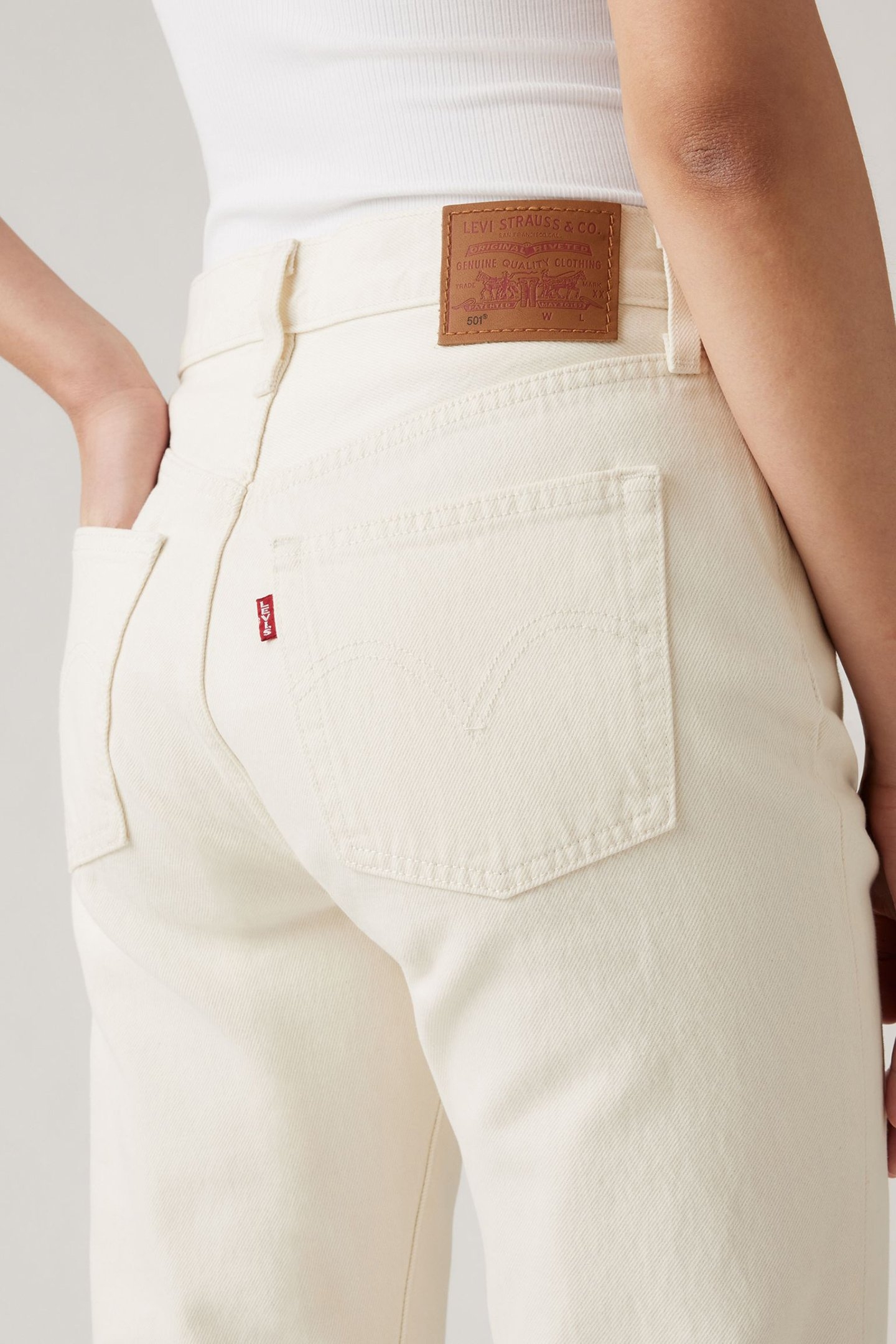 501® CROP JEANS WHITE 6