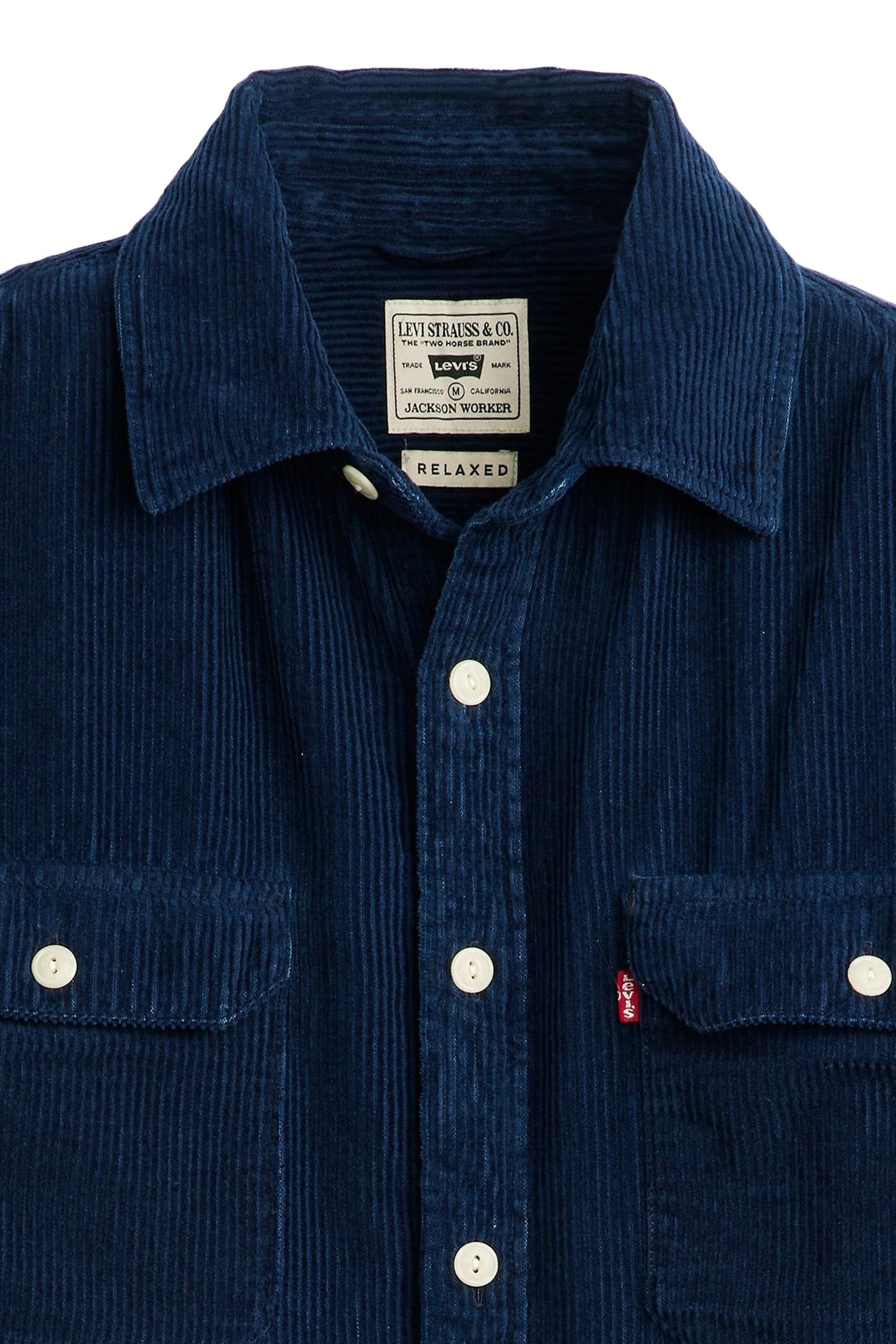 JACKSON WORKER CORDUROY OVERSHIRT BLUE 6