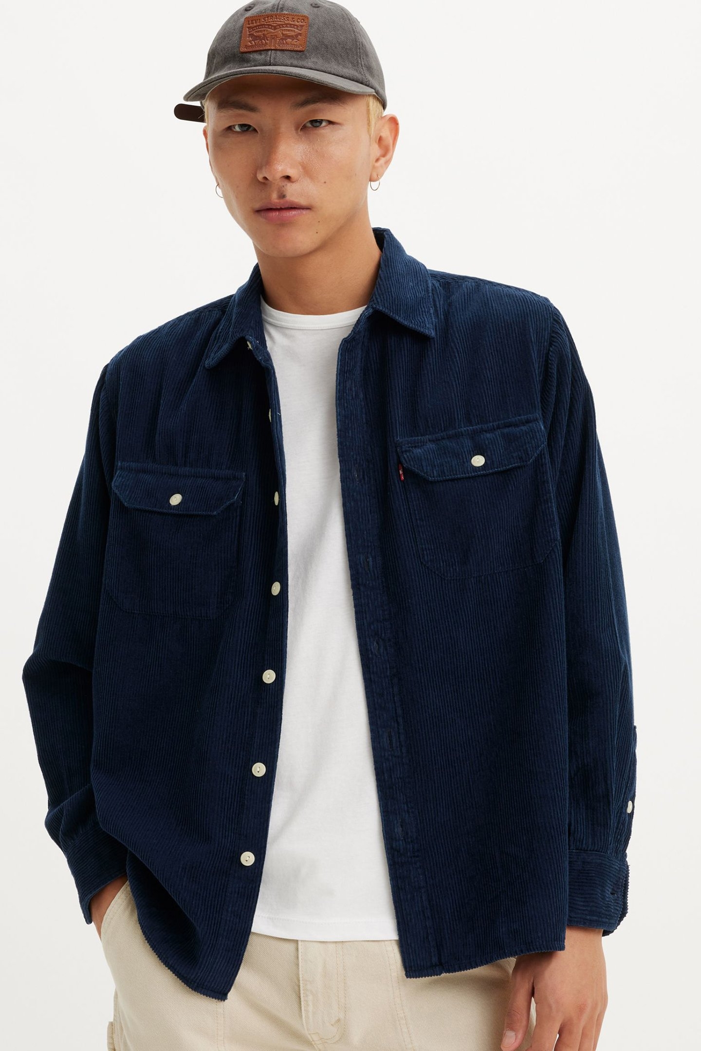 JACKSON WORKER CORDUROY OVERSHIRT BLUE 4