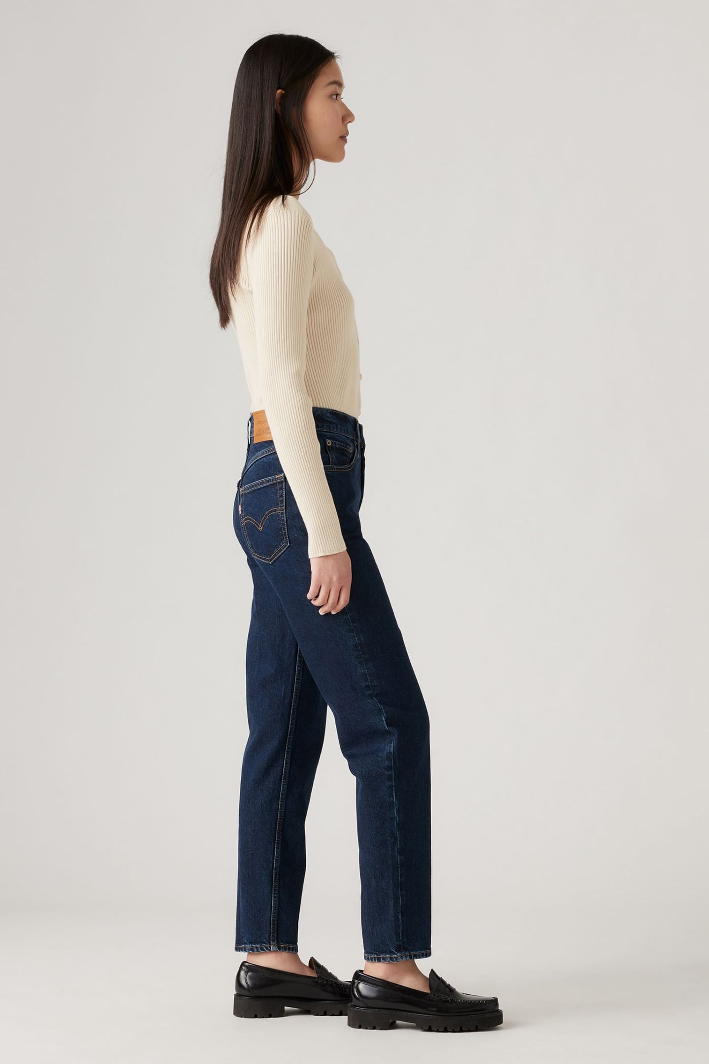 80'S MOM JEANS DARK INDIGO 5