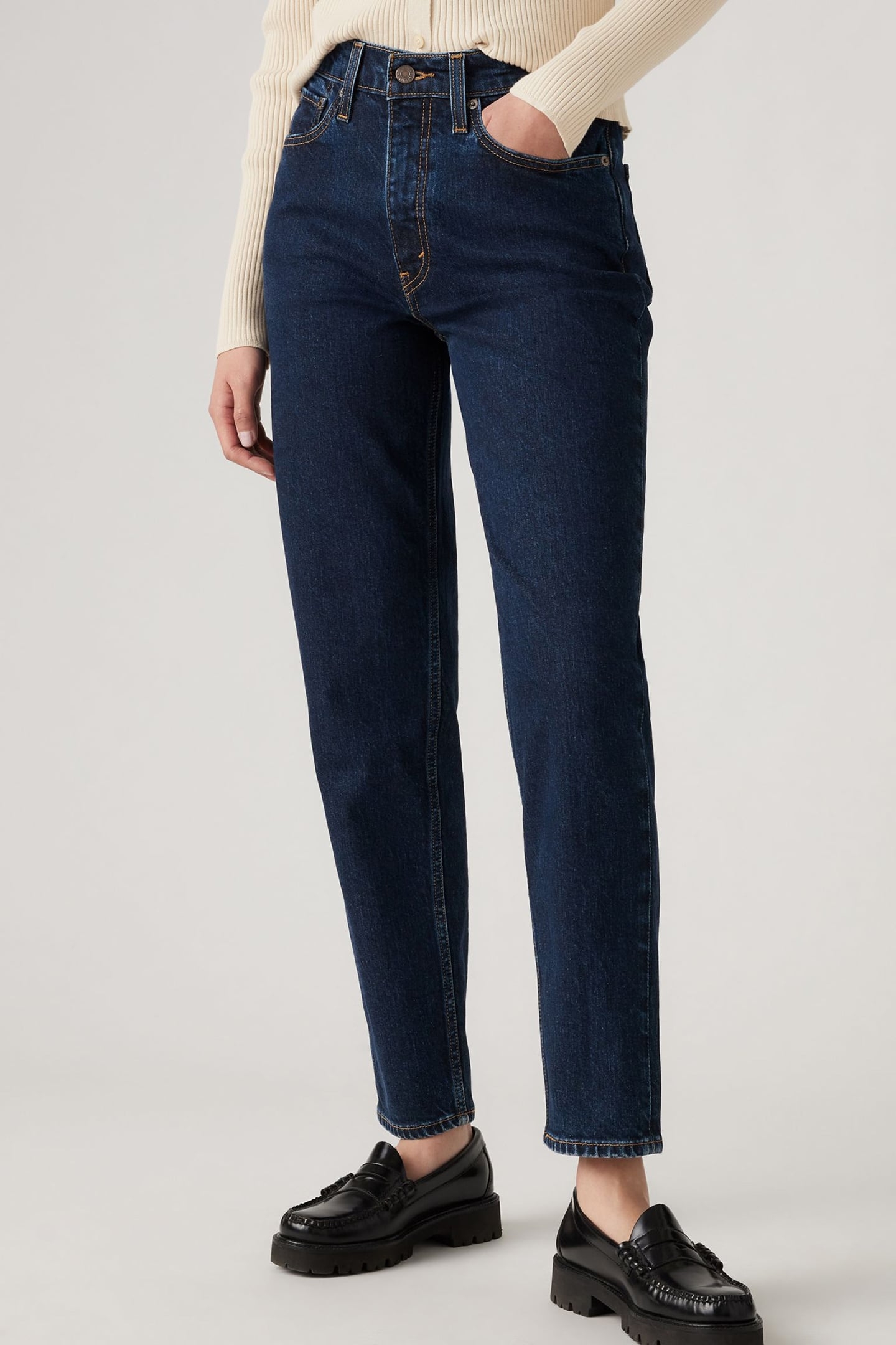 80'S MOM JEANS DARK INDIGO 3
