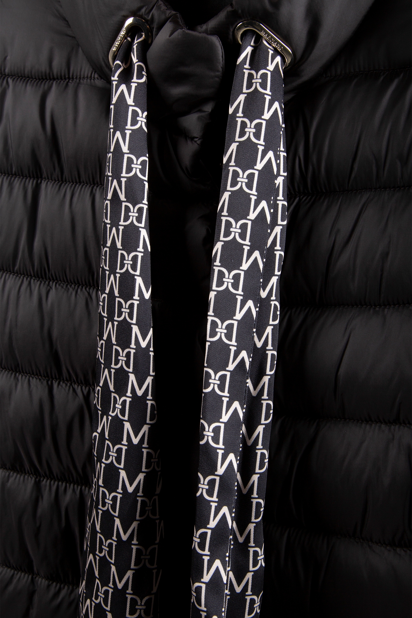 MARCIANO BY GUESS AVERY PADDED SCARF J JET BLACK A996 4