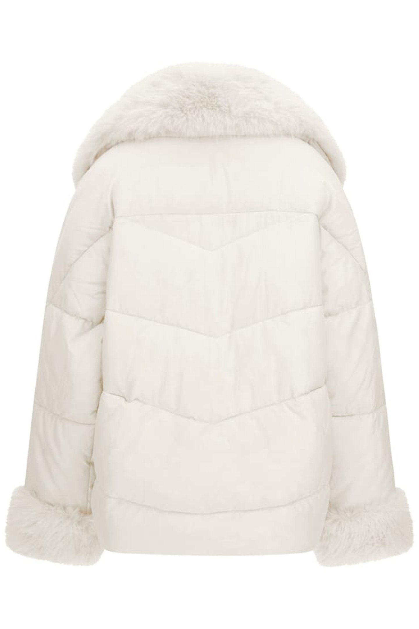 ZOE PUFFER JACKET PALE PEARL MULTI 4