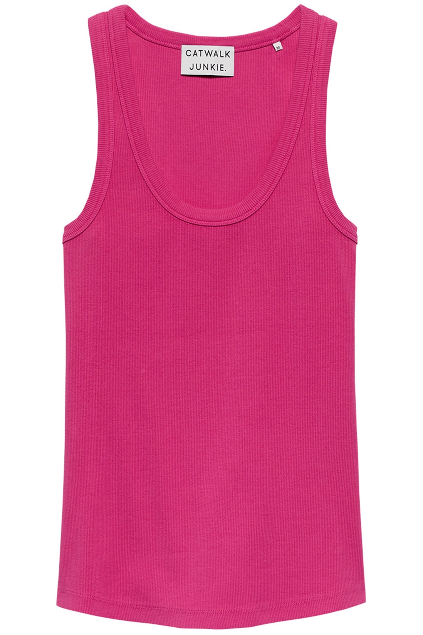 SCOOP NECK RIB SINGLET PINK LEMONADE 3