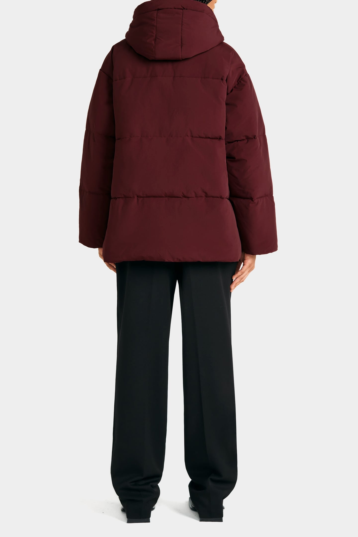 NICOLE PUFFER JACKET BORDEAUX RED 2