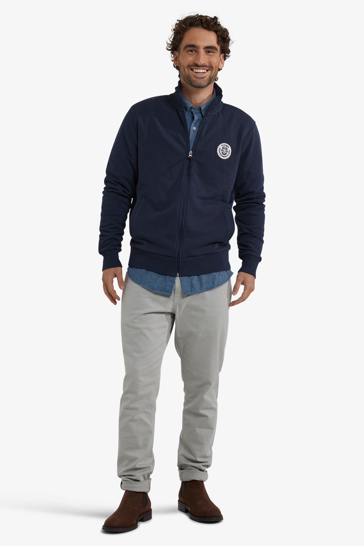 ZIP THRU SWEATSHIRT NAVY 2