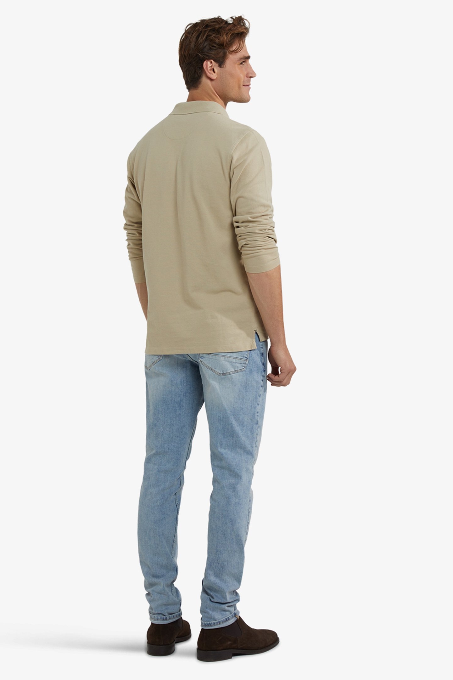 CLASSIC POLO LONG SLEEVES SAND 3