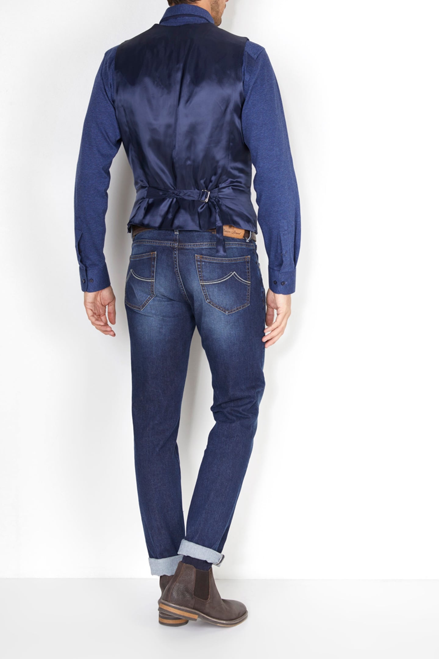 FANCY 4 PKT GILET BLUE 2