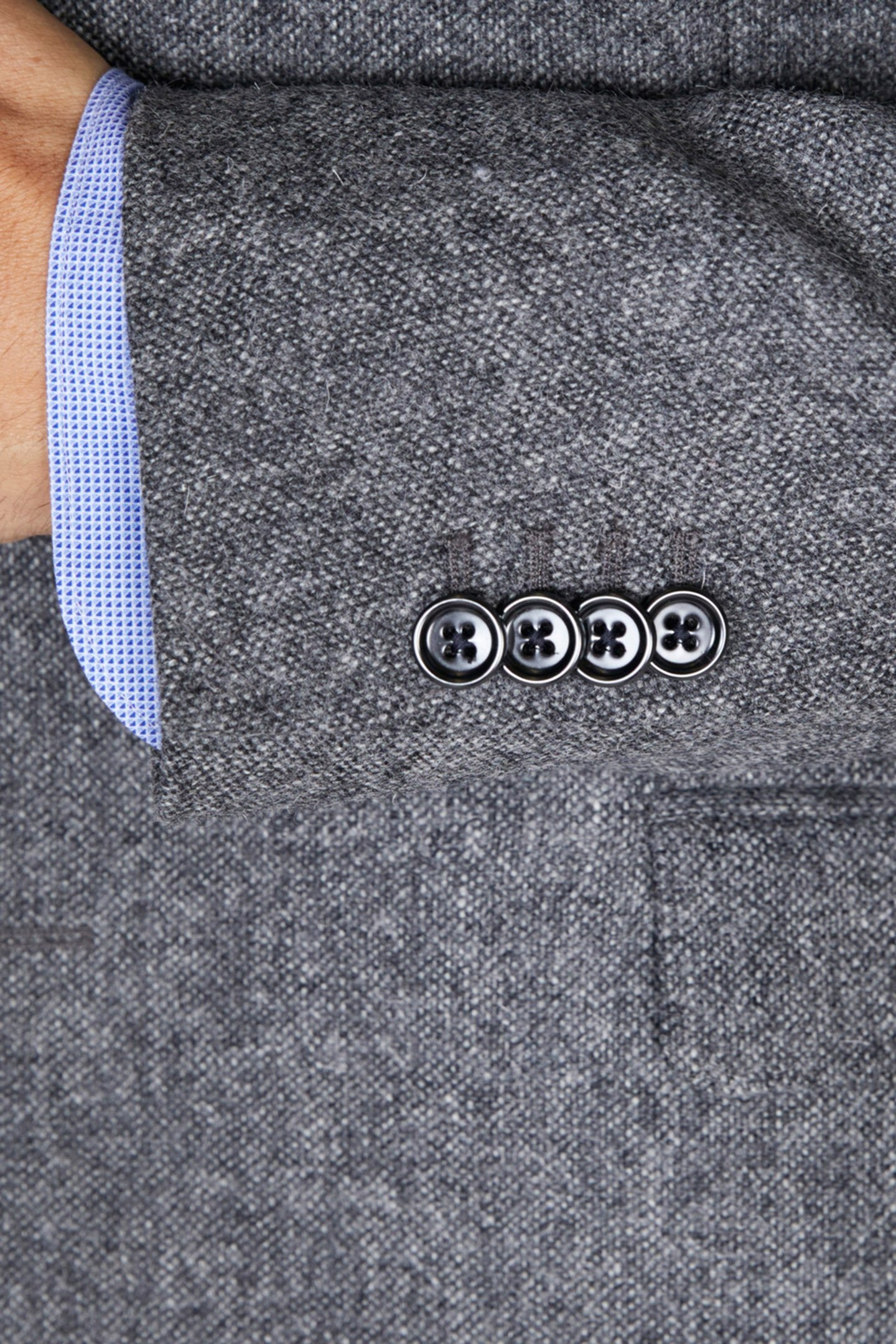 2 BTN FLAP PKT BLAZER GREY 3