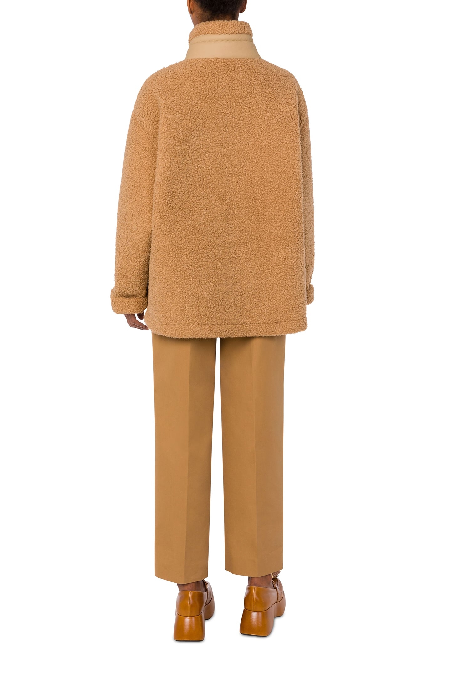 SOFT FABRIC JACKET WITH ZIP BEIGE 2