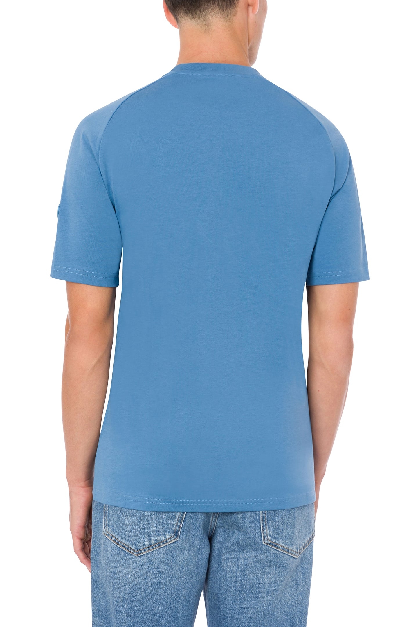 T-SHIRT OVAL PATCH BLUE 2