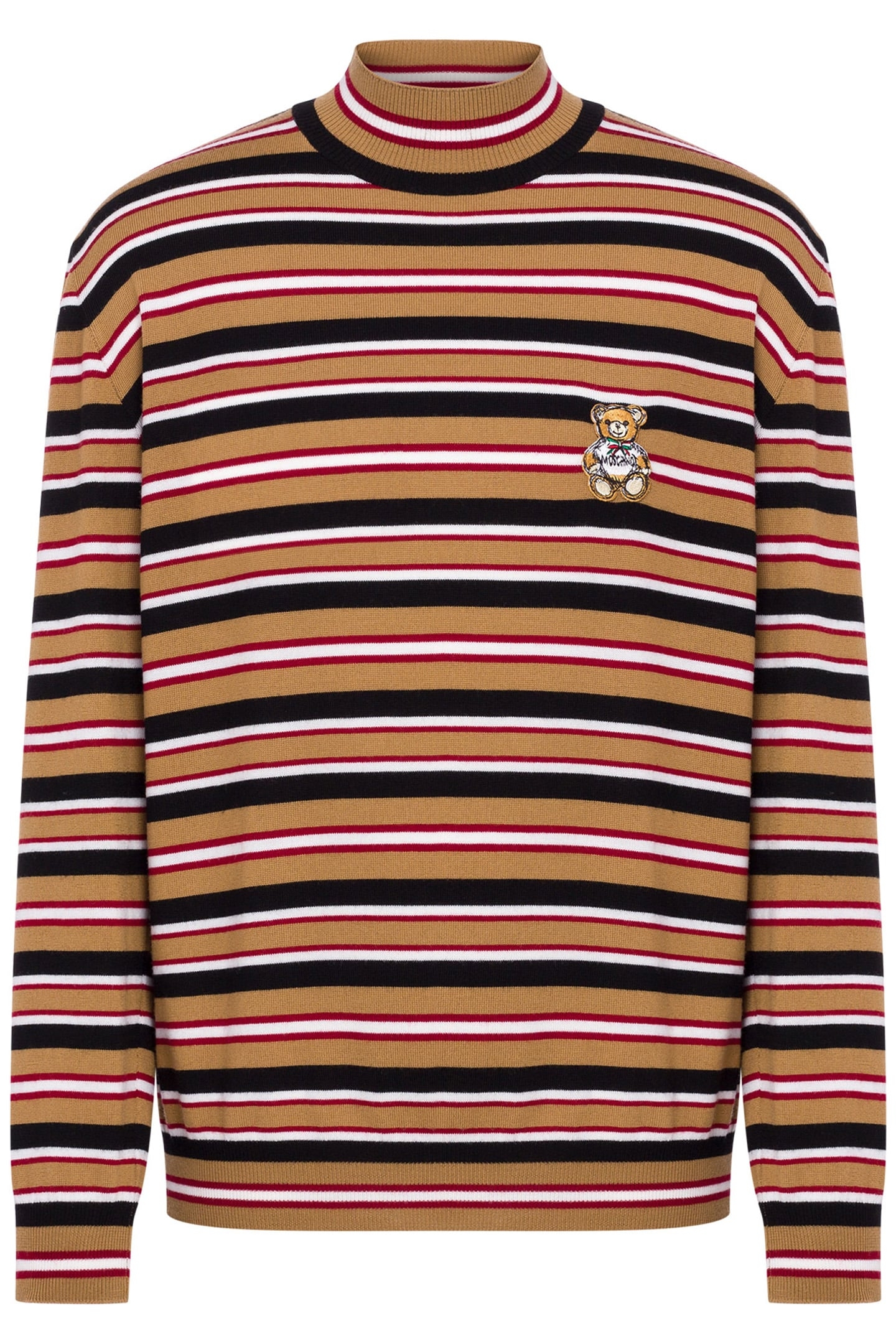 STRIPES TURTLENECK SWEATER BROWN 3