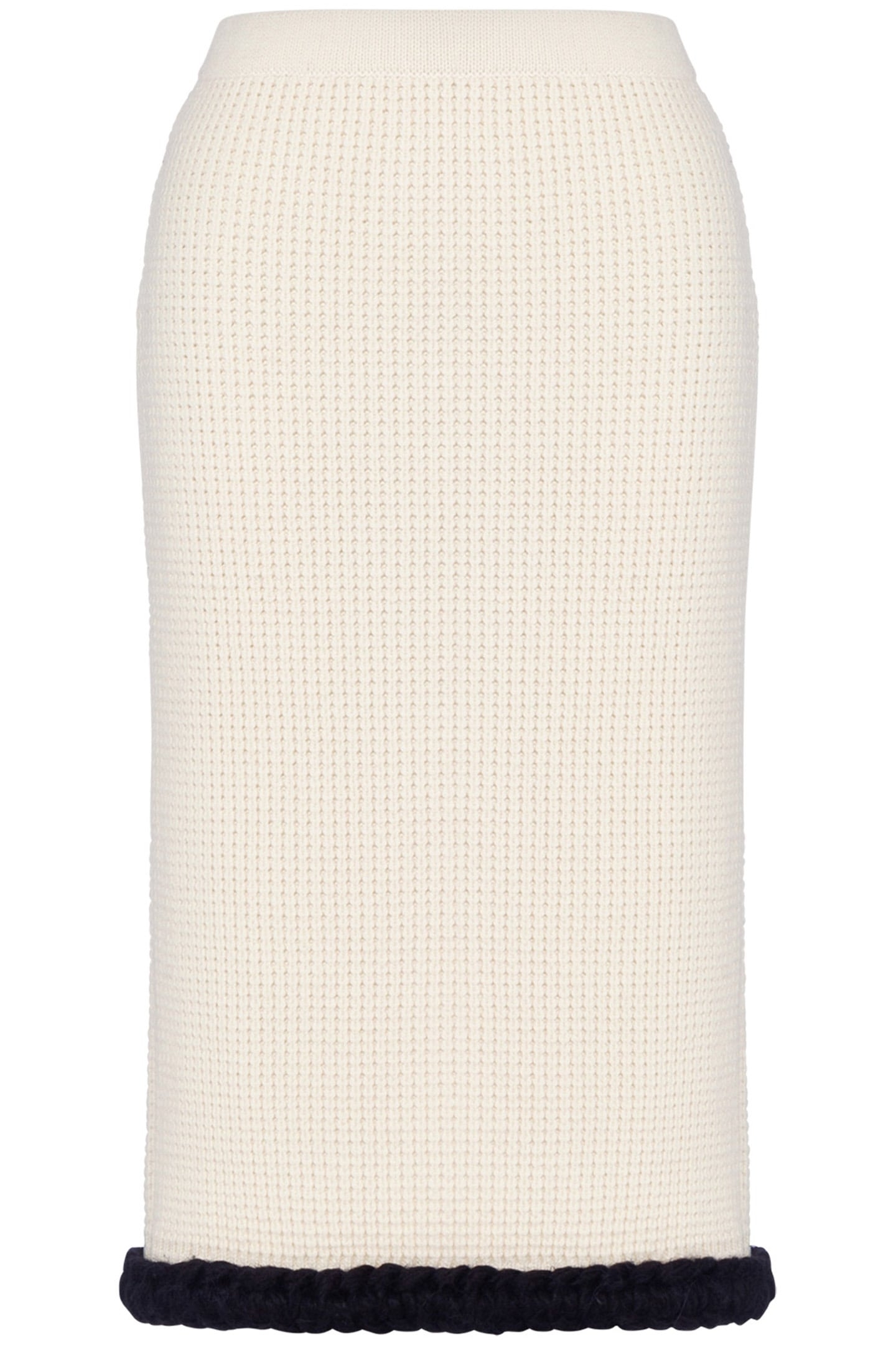 SUPERFINE LAMBSWOOL SKIRT WHITE 3