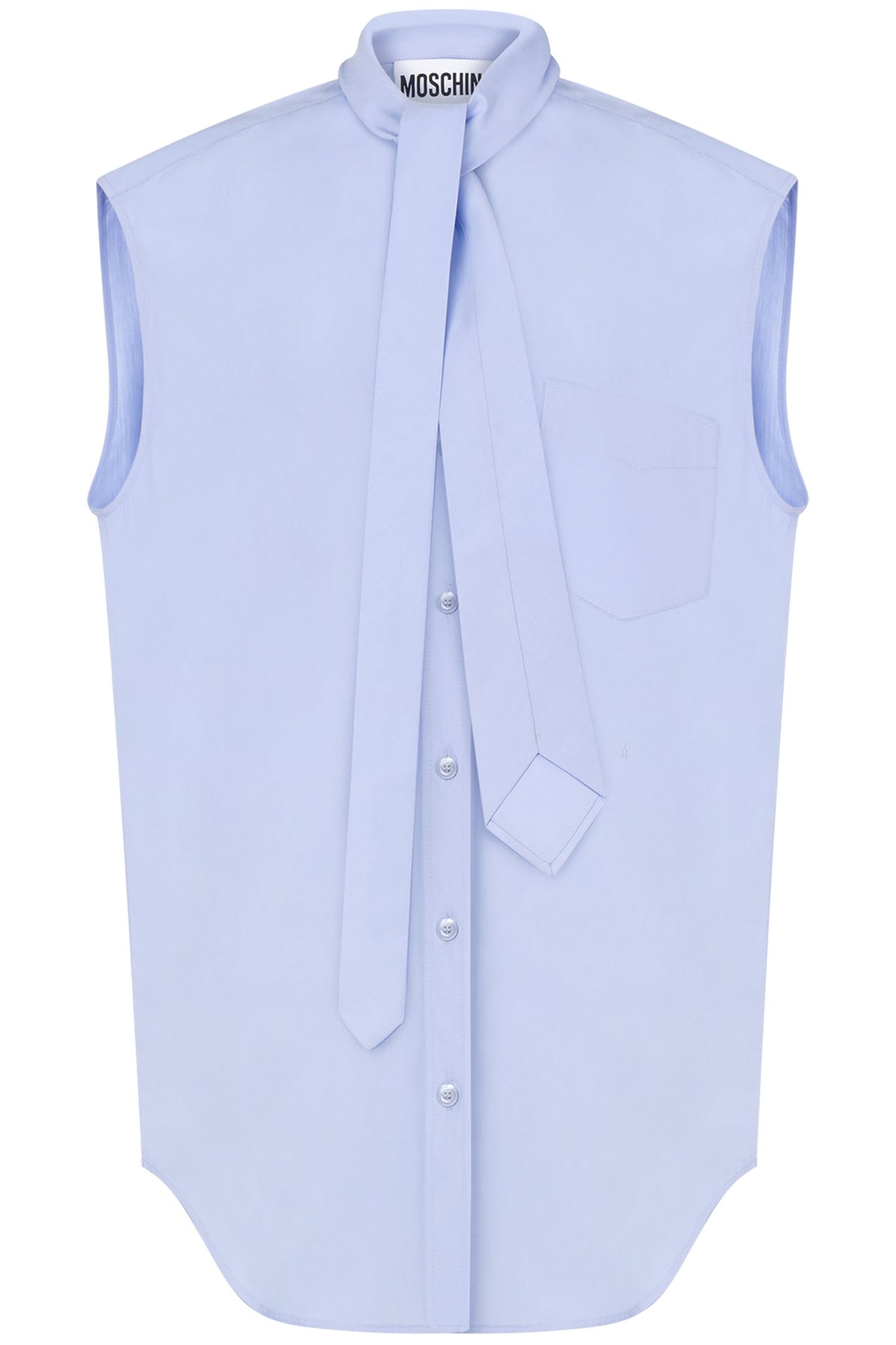 SLEEVELESS TIE SHIRT BLUE 3