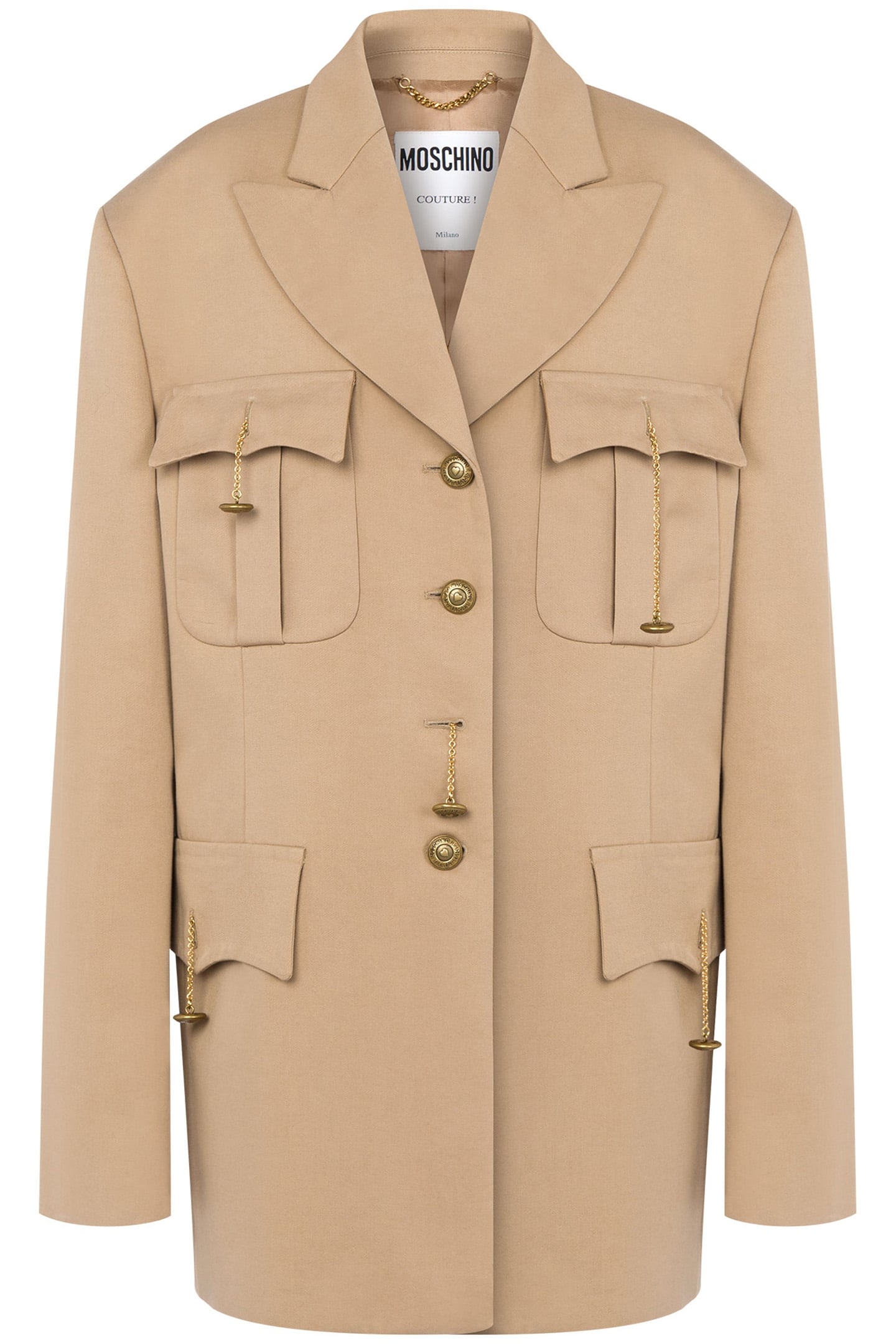 GABARDINE JACKET MILITARY TWIST BEIGE 3