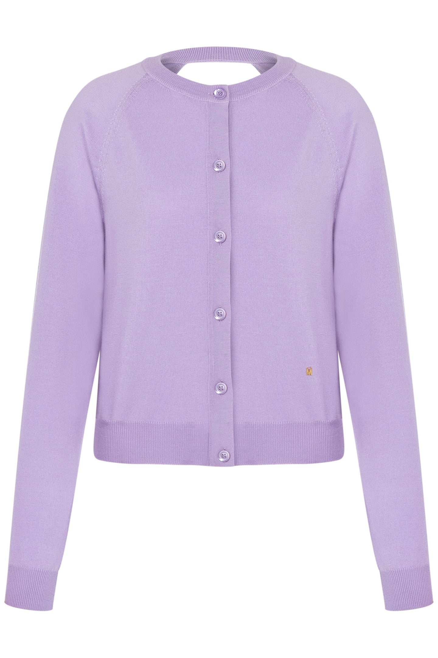 GOLDEN M WOOL CARDIGAN VIOLET 3