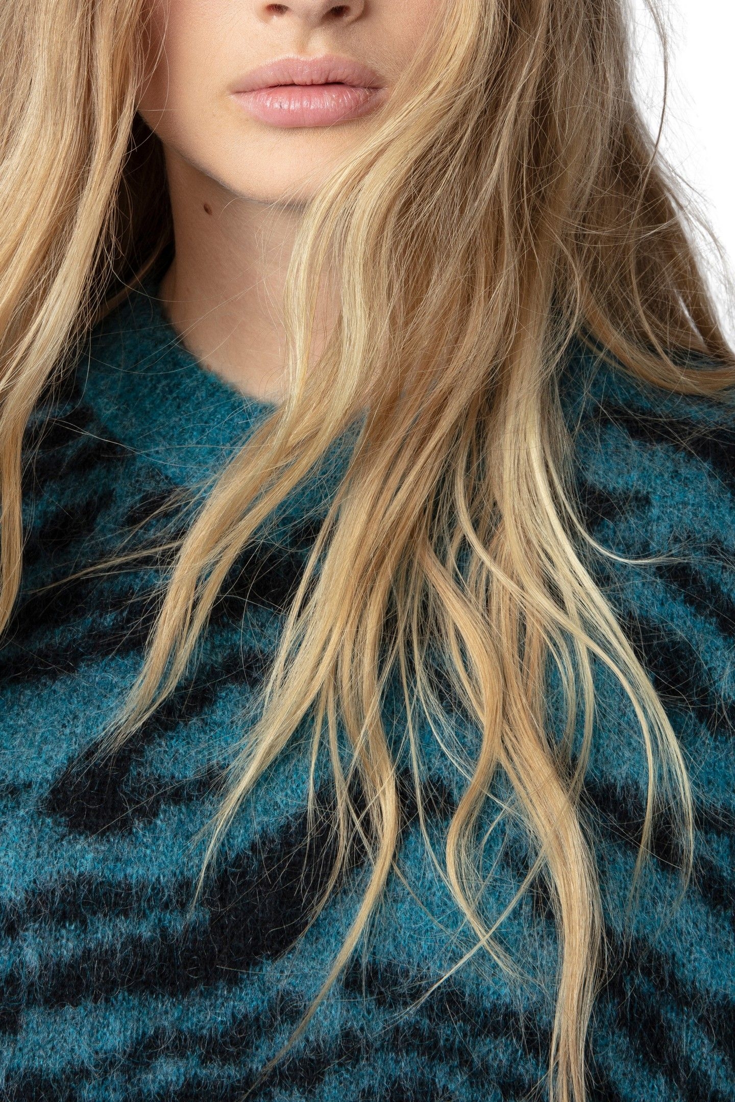 RITA TIGER MOHAIR JUMPER BLUE 6