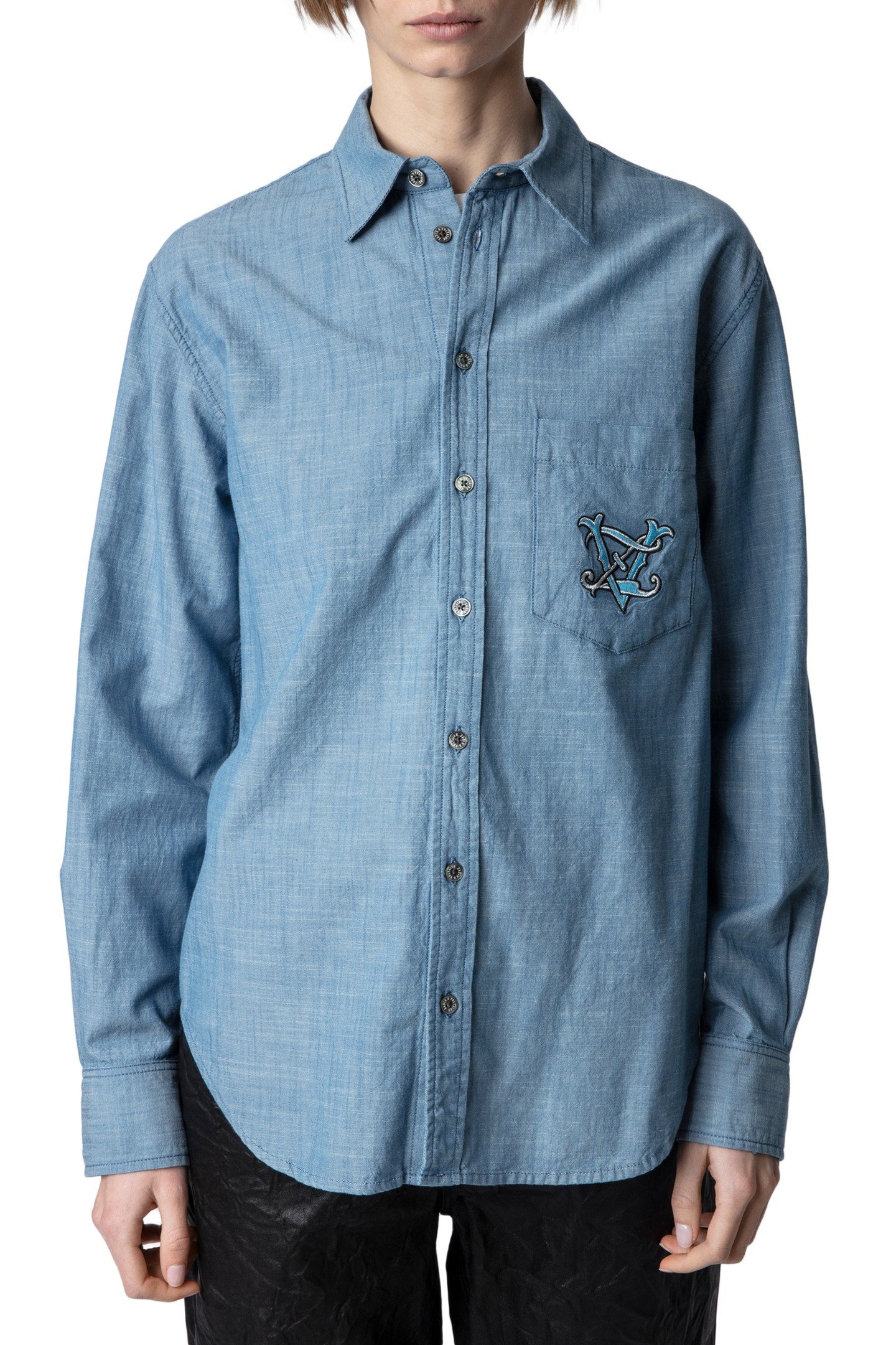 TASKI CHAMBRAY SHIRT LIGHT BLUE 1