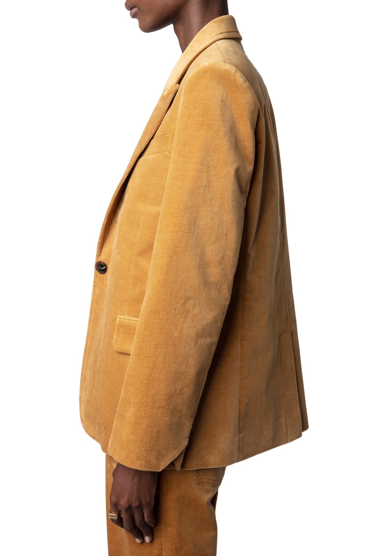 VENUS VELVET USED BLAZER OCRE 3