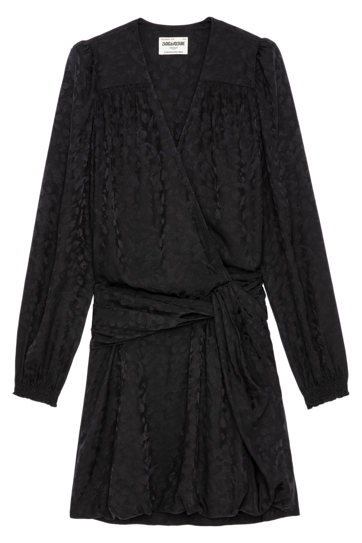 RECOL JACQUARD LEO DRESS NOIR 4