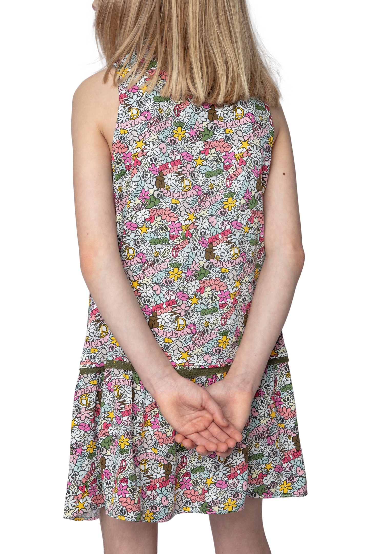 KARO GIRL DRESS MULTICOLOR 2