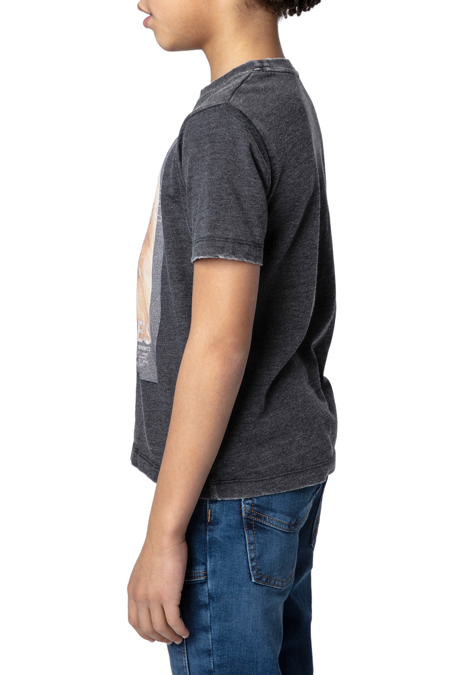 KITA BOYS SHORT SLEEVES GRIS CHINE 3