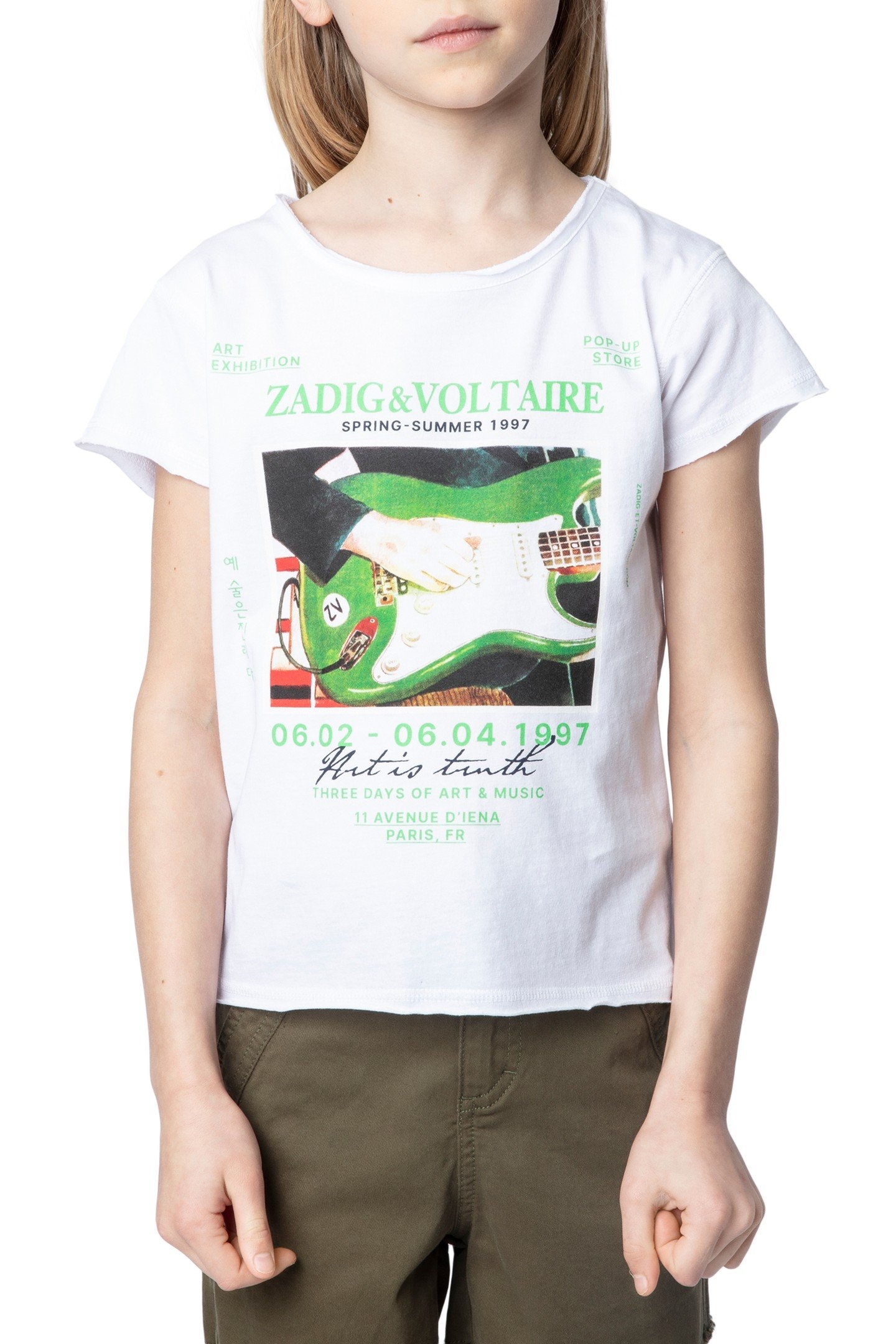 AMBER GIRL T-SHIRT BLANC 1