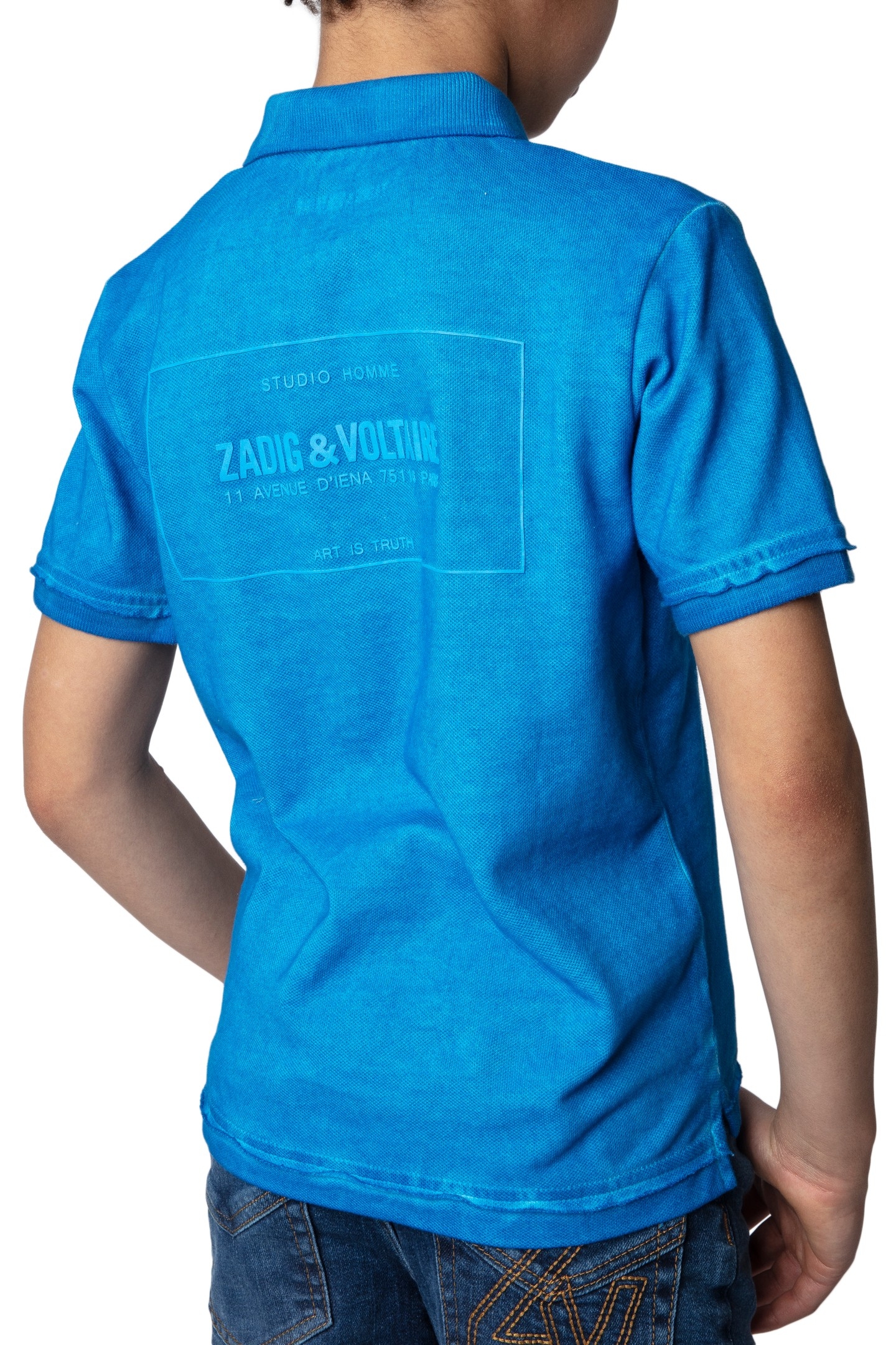 TROT BOYS POLO BLUE 7