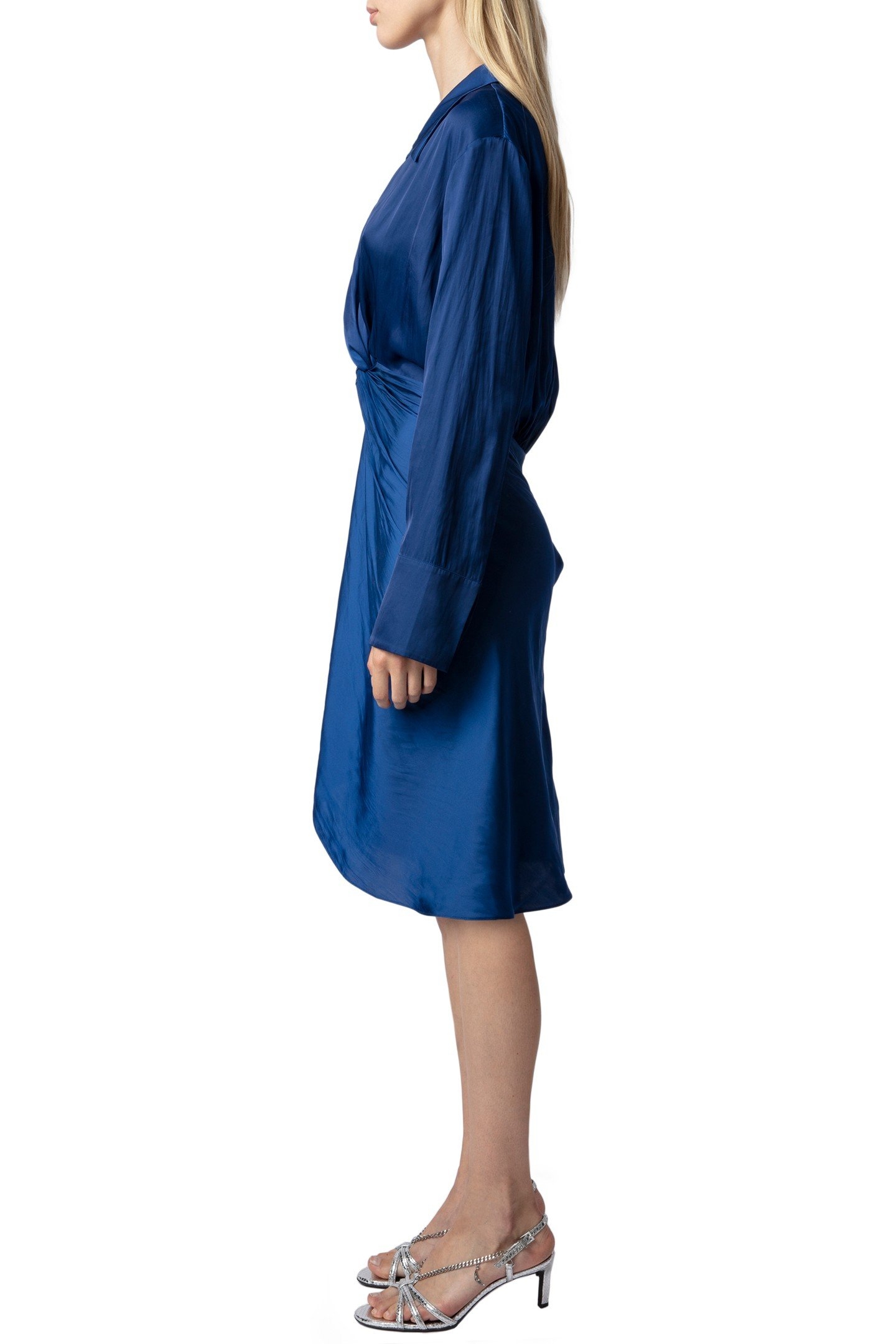 ROZO SATIN DRESS BLUE ROI 3