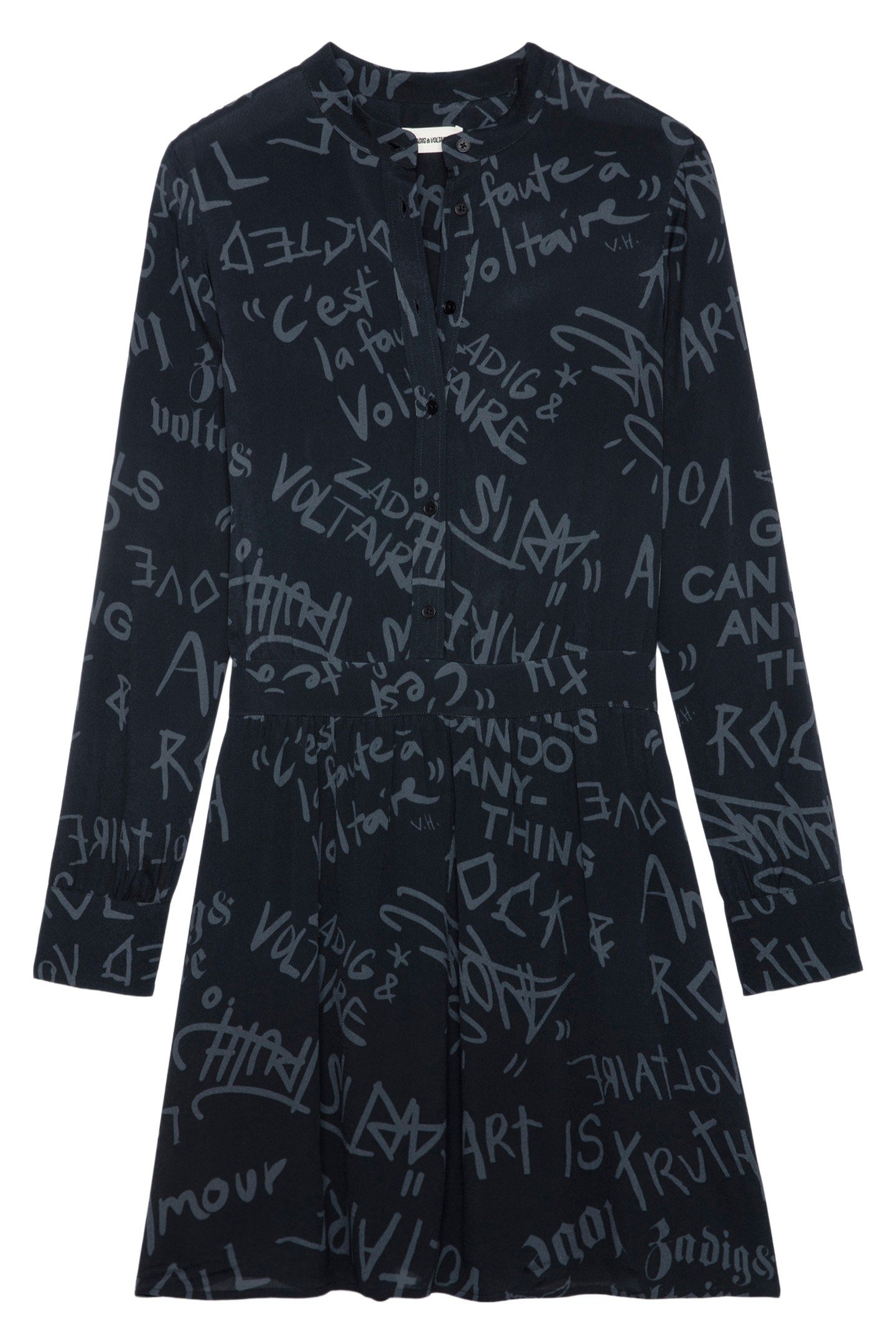 REFLA CREPE MANIFESTO DRESS NOIR 4