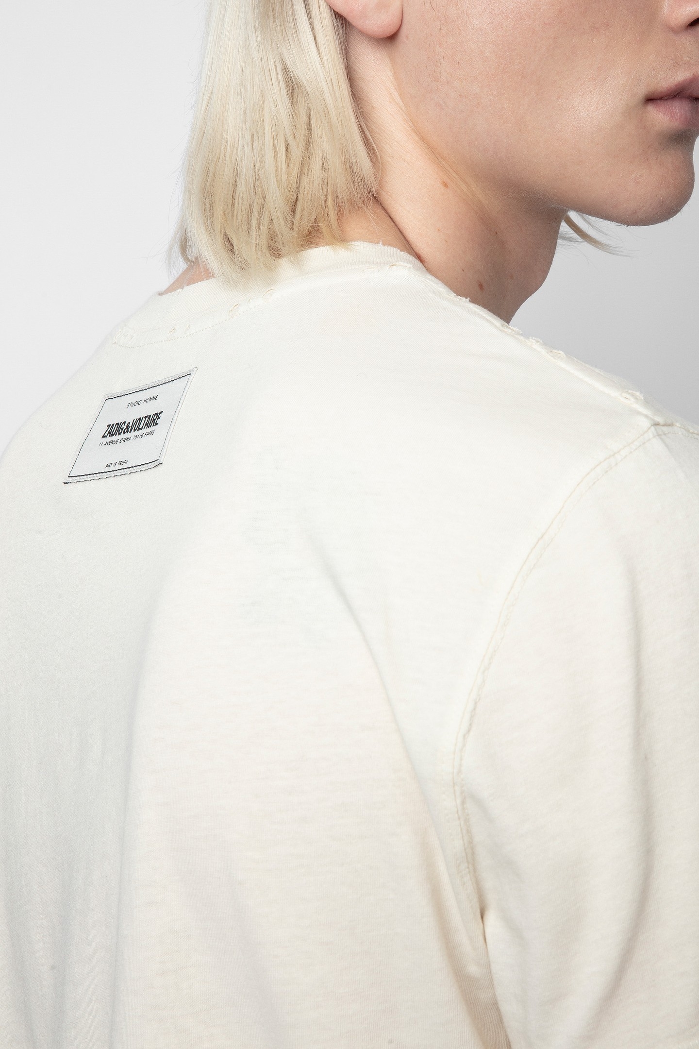 UNISEX JIMMY DESTROY STUDIO T-SHIRT NEIGE 5