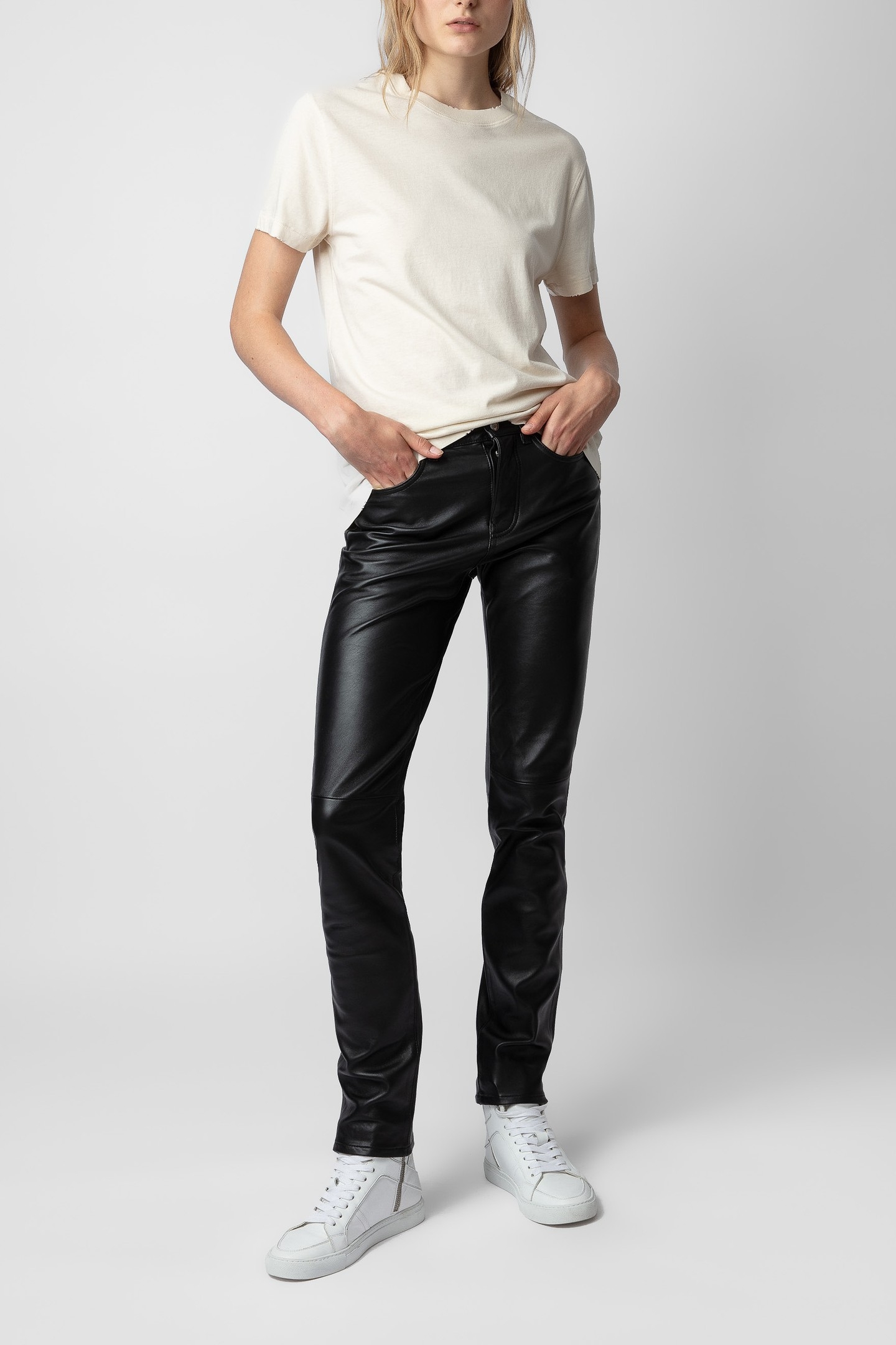 UNISEX JIMMY DESTROY STUDIO T-SHIRT NEIGE 3