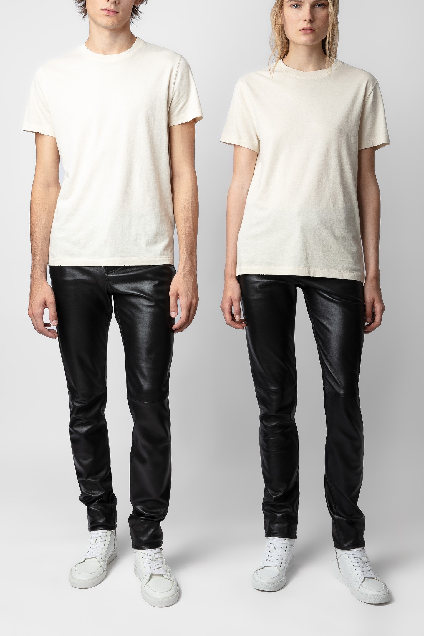 UNISEX JIMMY DESTROY STUDIO T-SHIRT NEIGE 4