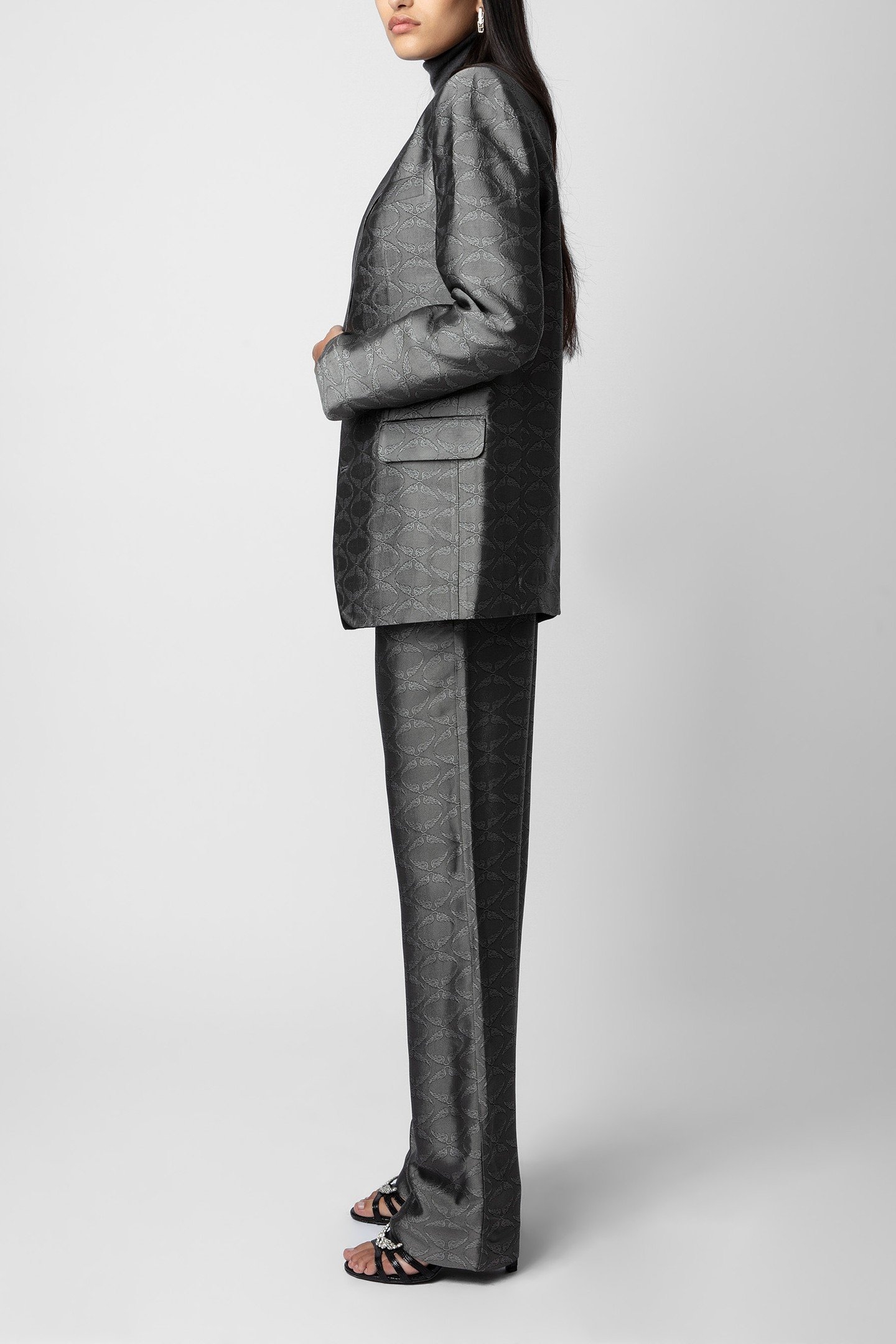 VEGY JACQUARD WINGS BLAZER ANTHRACITE 3