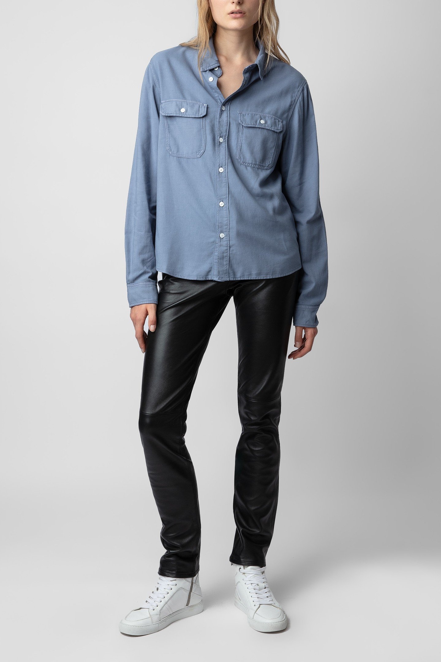 UNISEX STAN COTTON VISCOSE SHIRT HORIZON 4