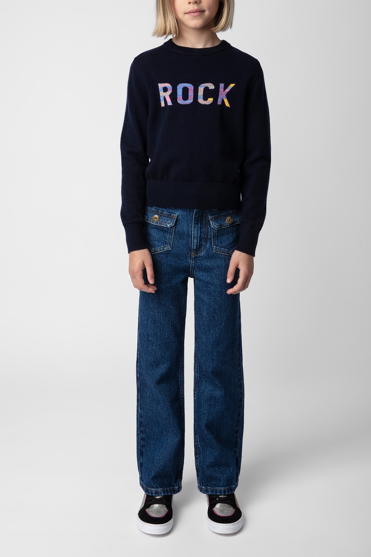 DRUM GIRLS SWEATER DARK BLUE 2