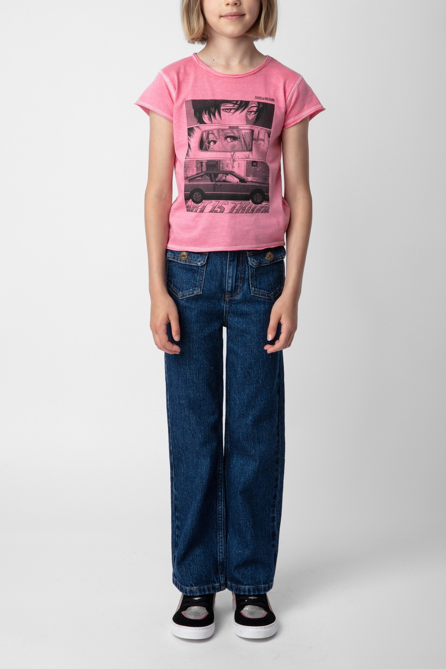 AMBER GIRLS T-SHIRT ROSE 2