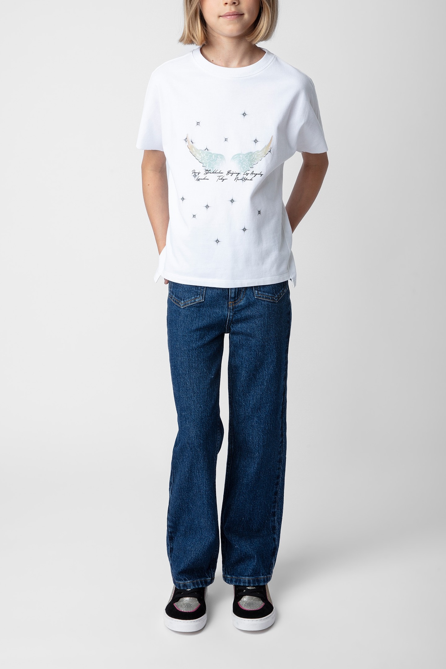 PORTER GIRLS T-SHIRT BLANC 2