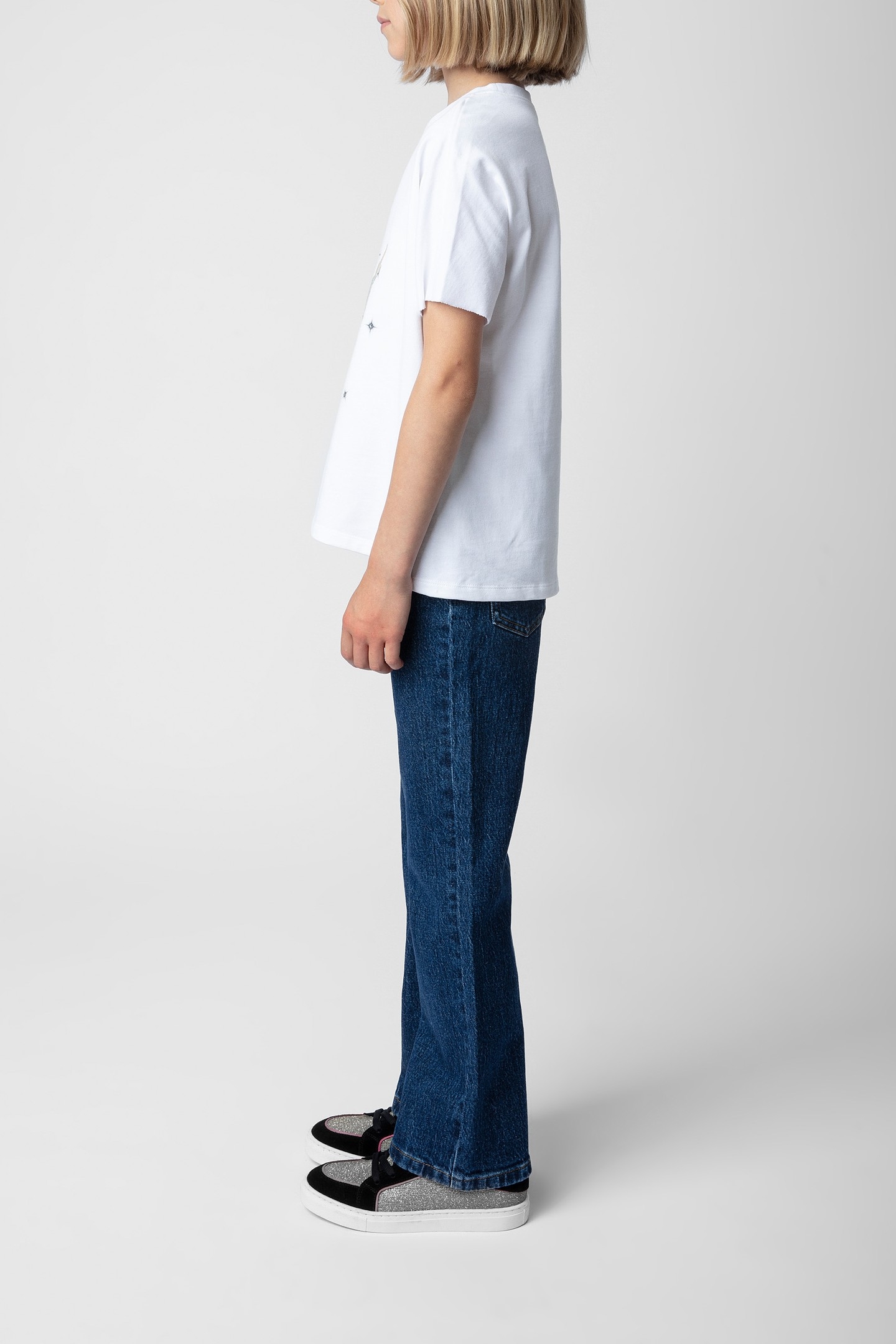 PORTER GIRLS T-SHIRT BLANC 4