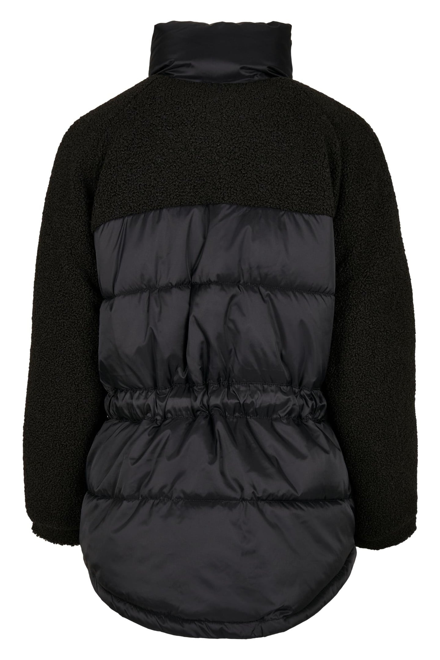 SHERPA MIX PUFFER JACKET BLACK 2