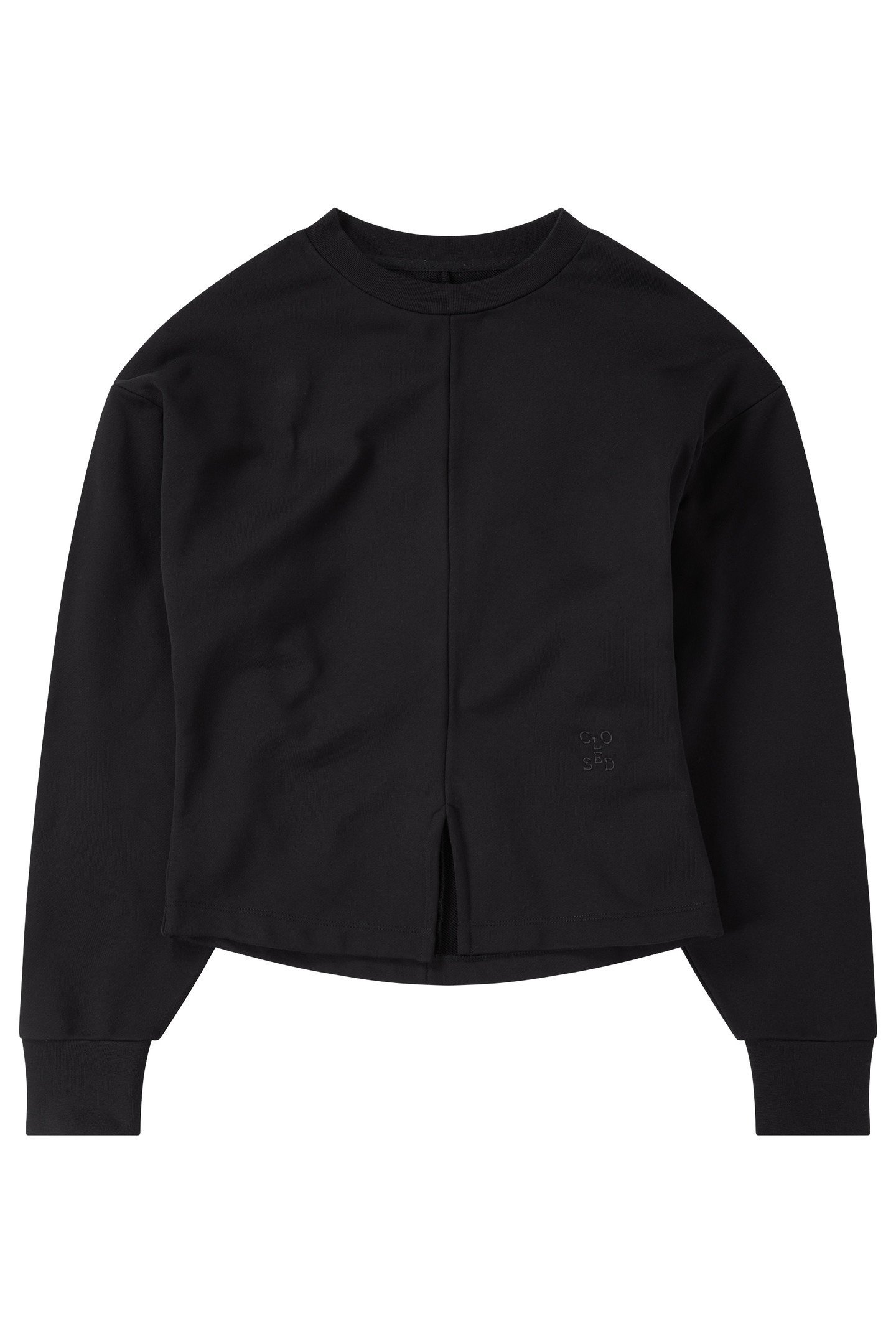 CREW NECK LONG SLEEVE T-SHIRTS BLACK 4