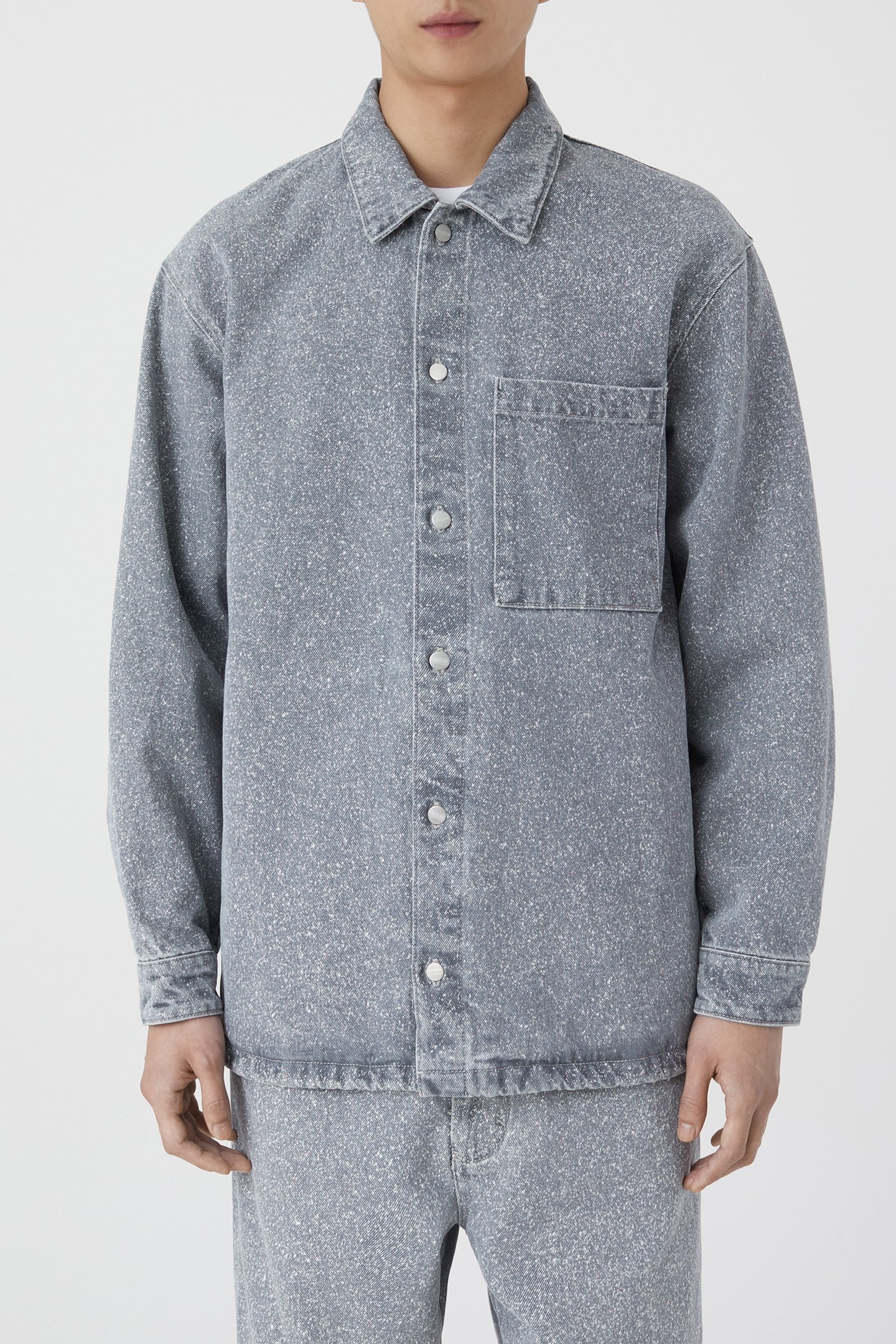 OVERSHIRT & BLOUSES MID GREY 4