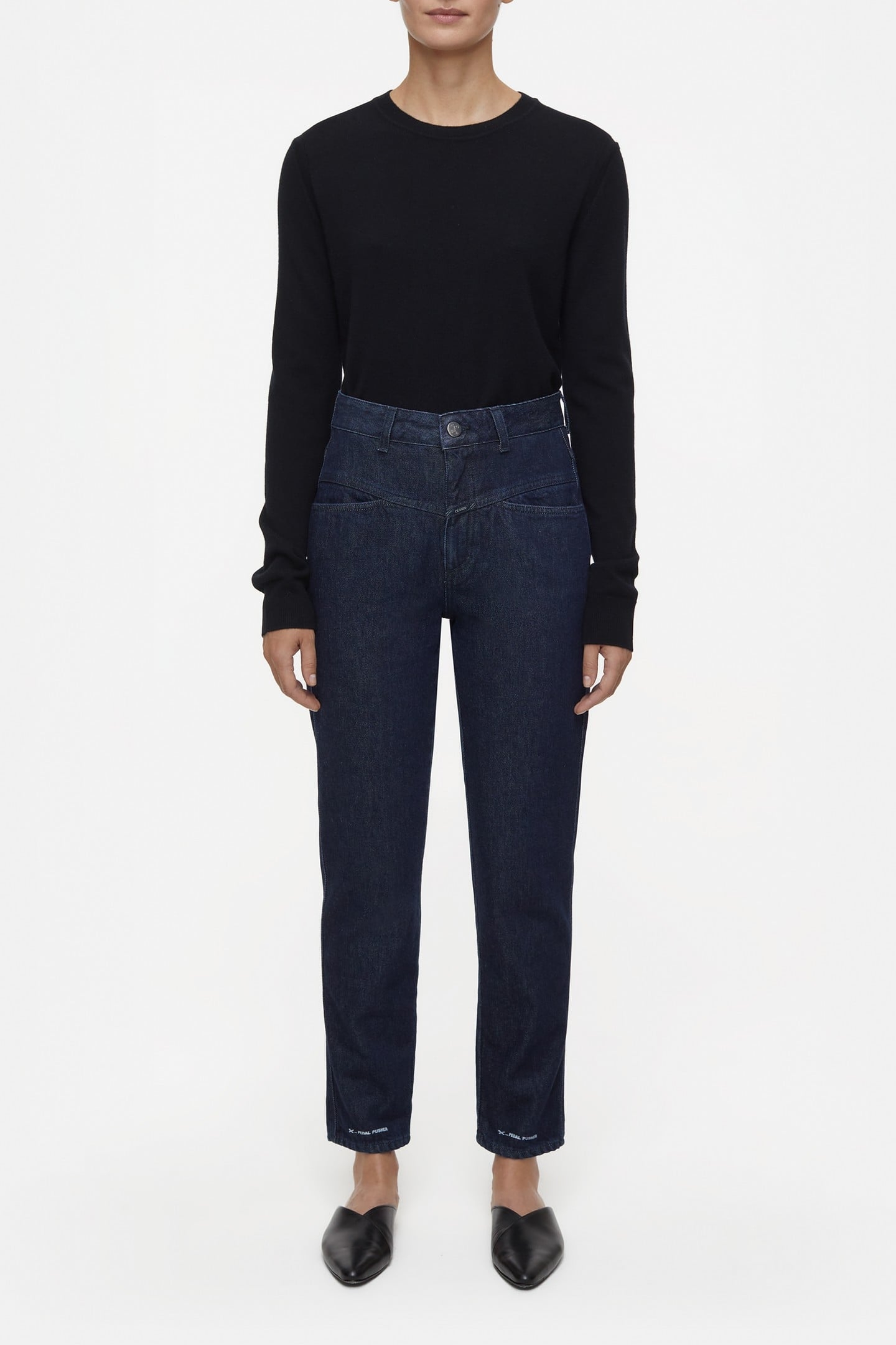 PEDAL PUSHER JEANS DARK BLUE 3